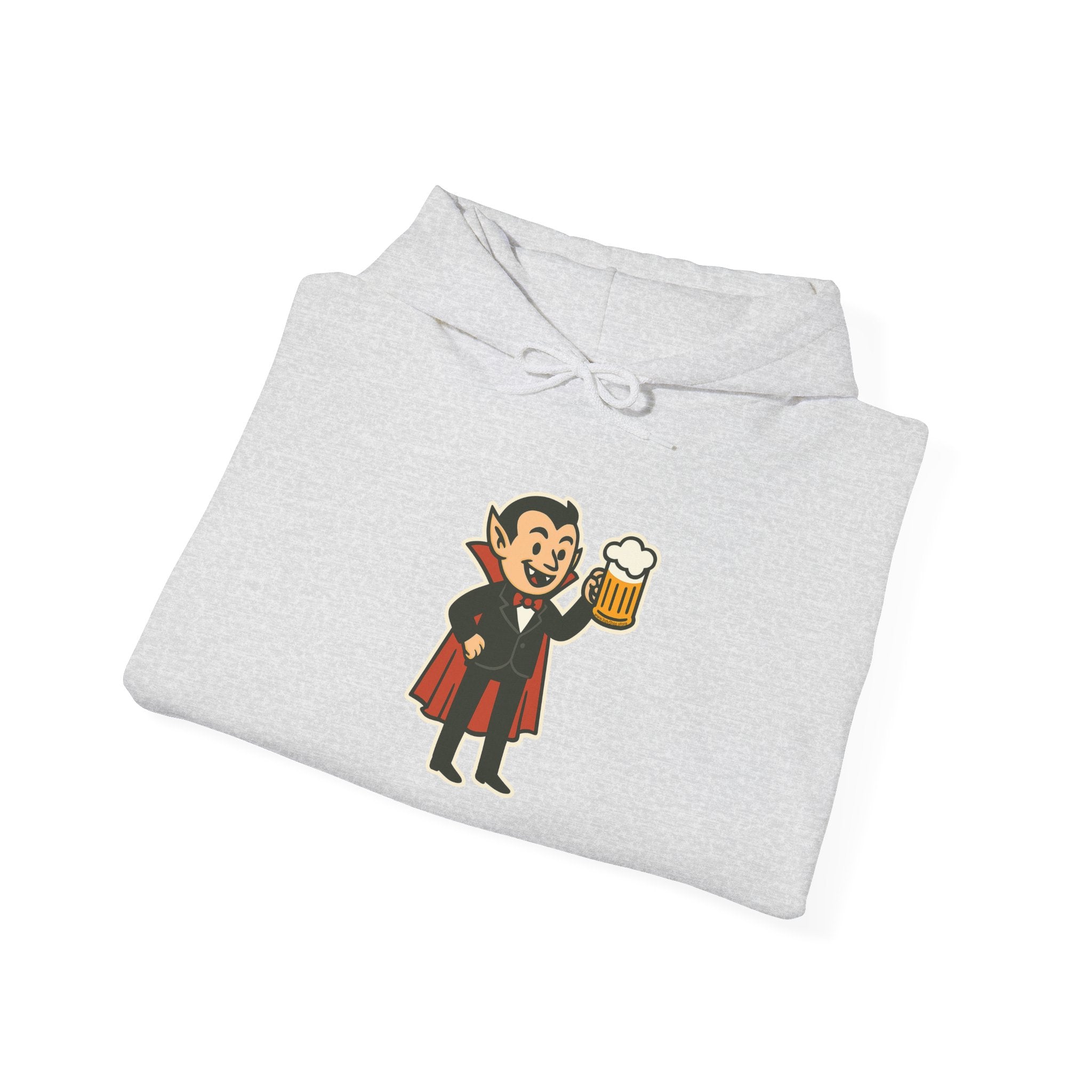 Vampire Drinking Beer Hoodie – Unisex Heavy Blend Sweatshirt