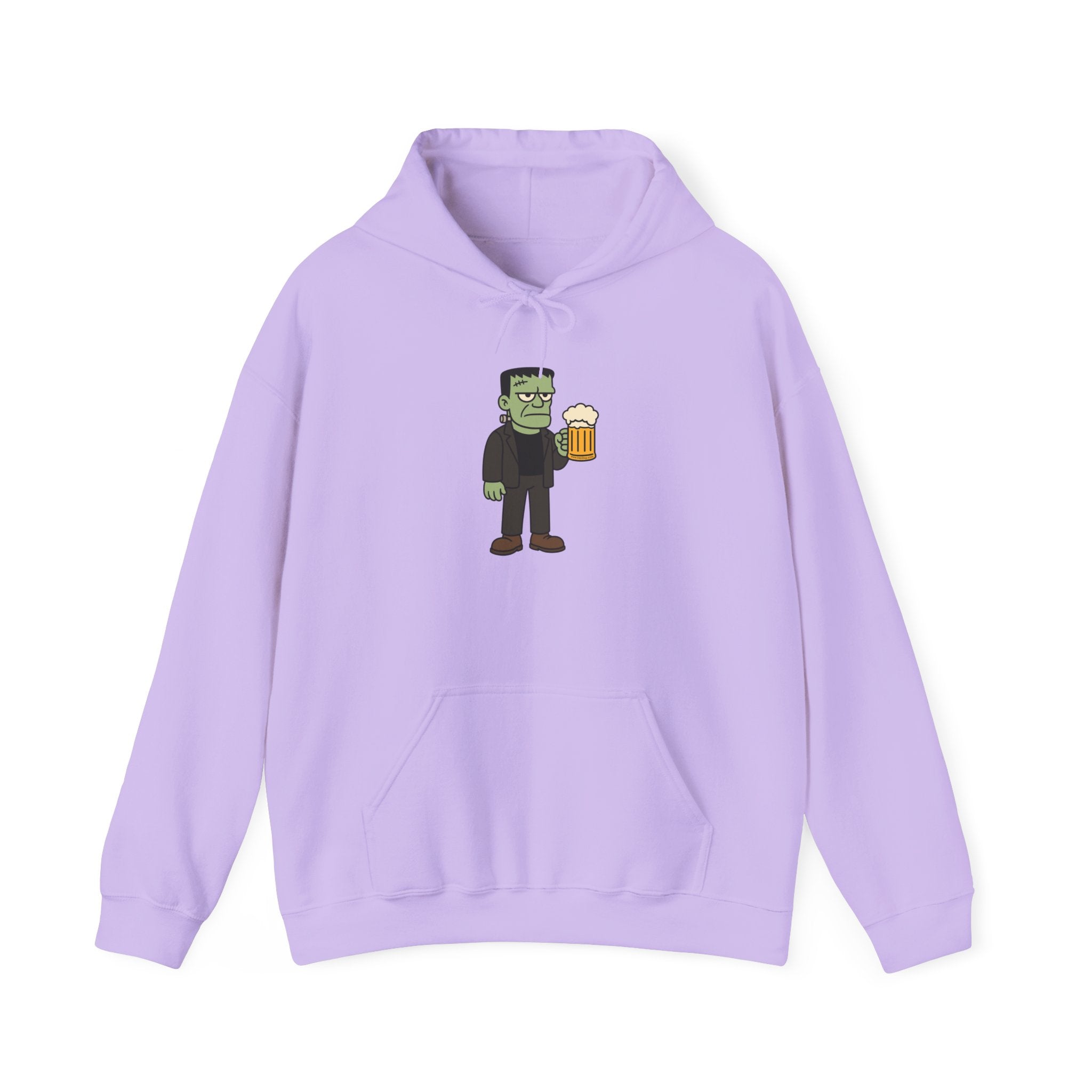 Monster Drinking Beer Hoodie – Unisex Heavy Blend Sweatshirt