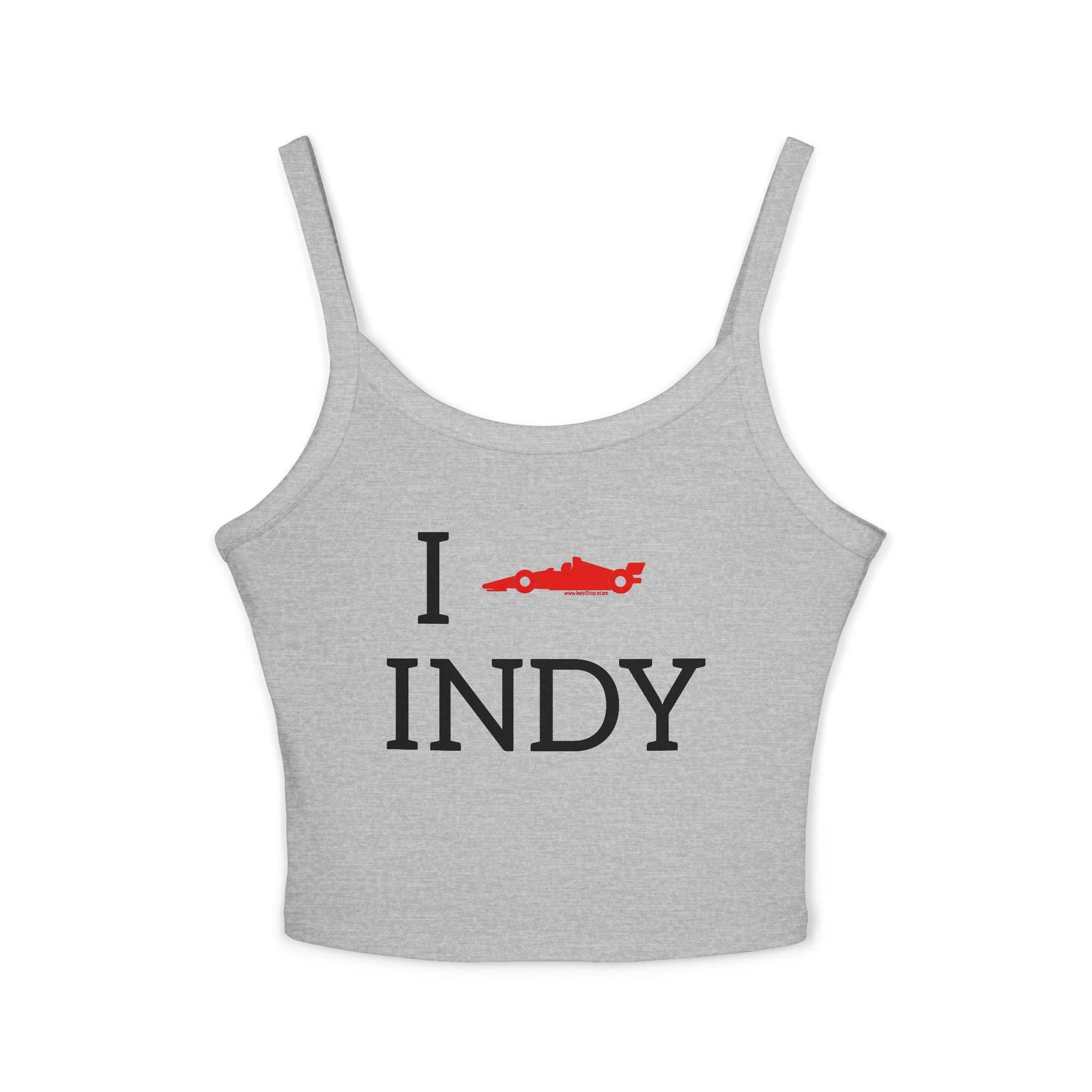 I Heart INDY Racecar Women's Tank Top | Spaghetti Strap Indy Racing Tank