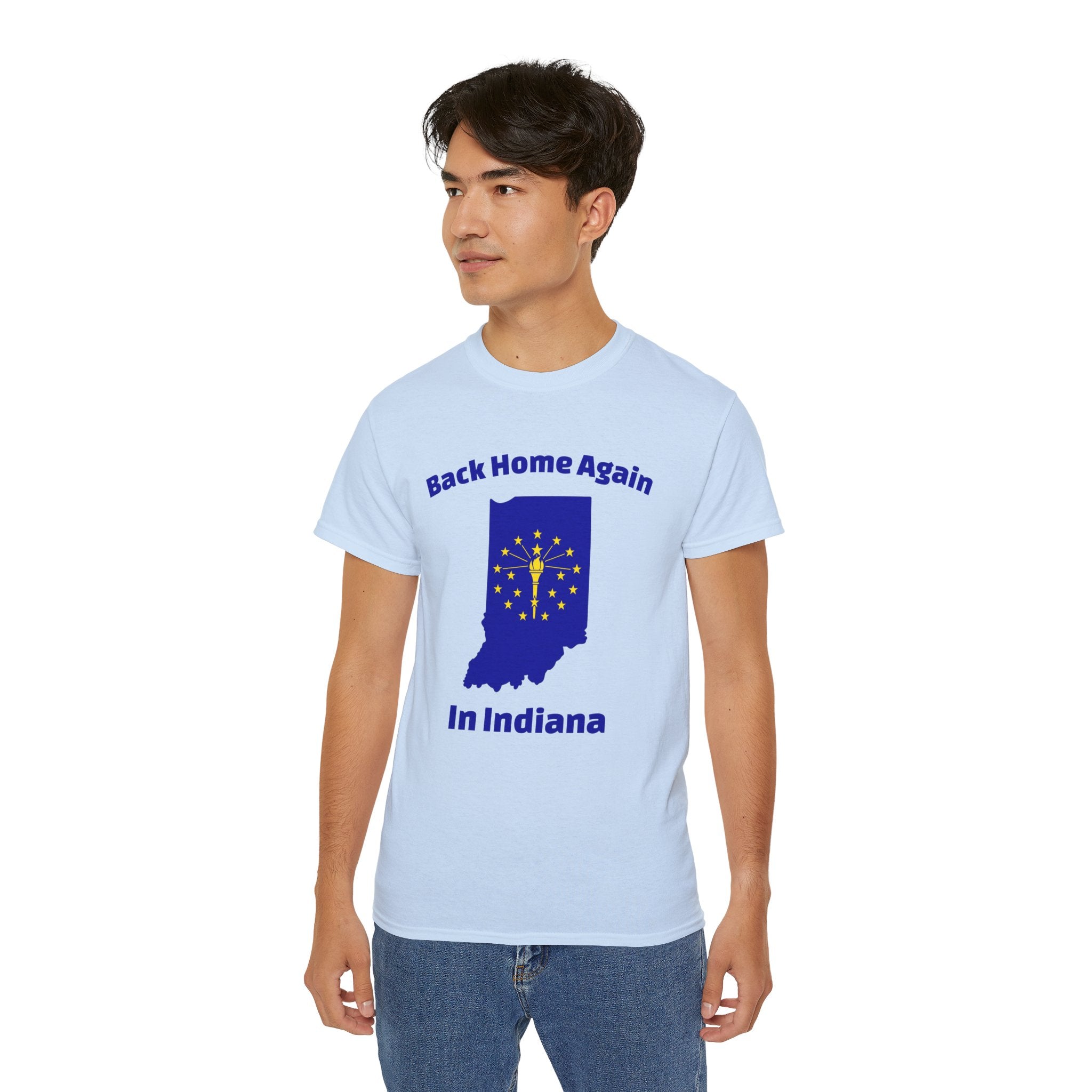 Back Home Again Indiana Unisex Tee