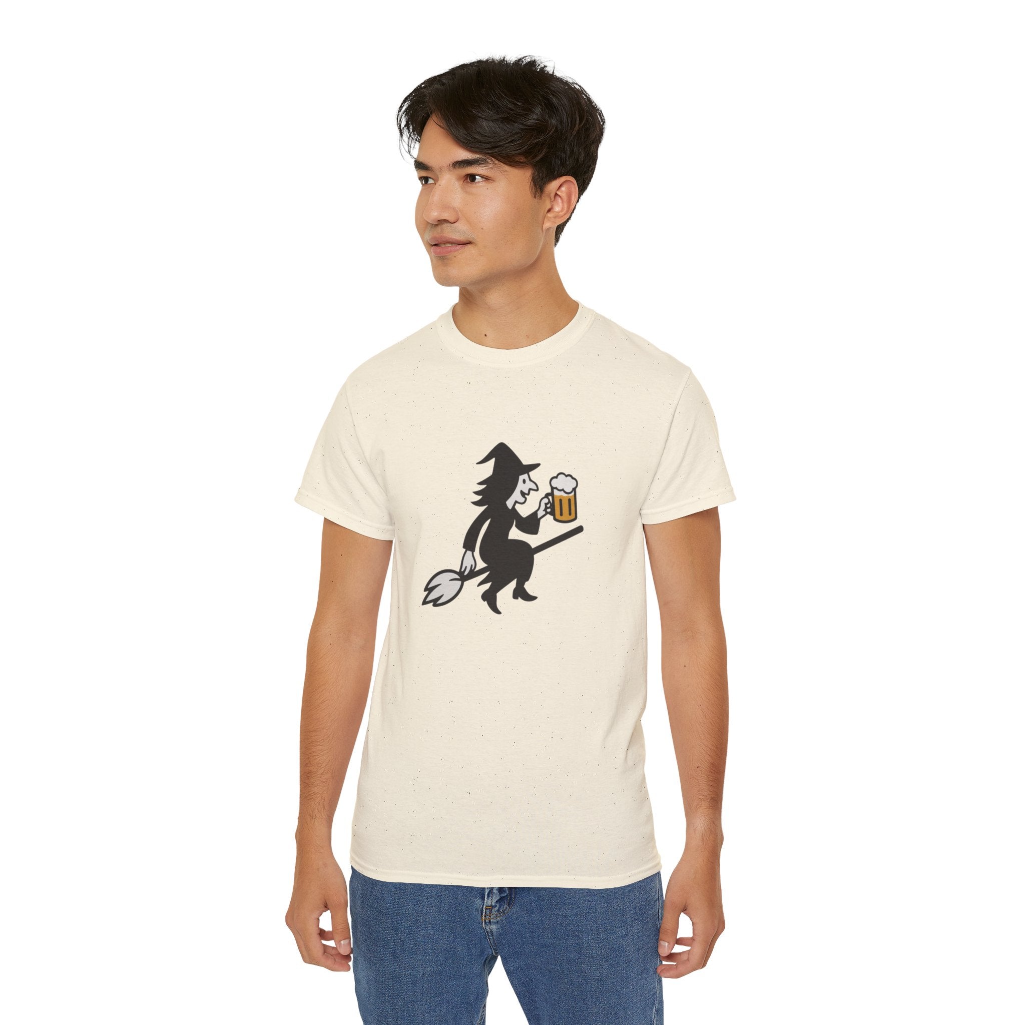 Witch with Beer Unisex Tee
