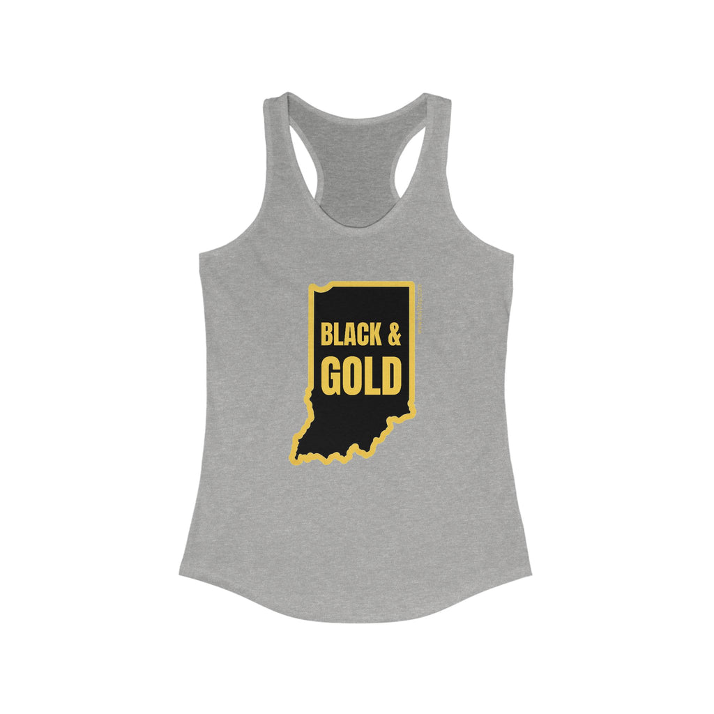 Black & Gold Racerback Tank