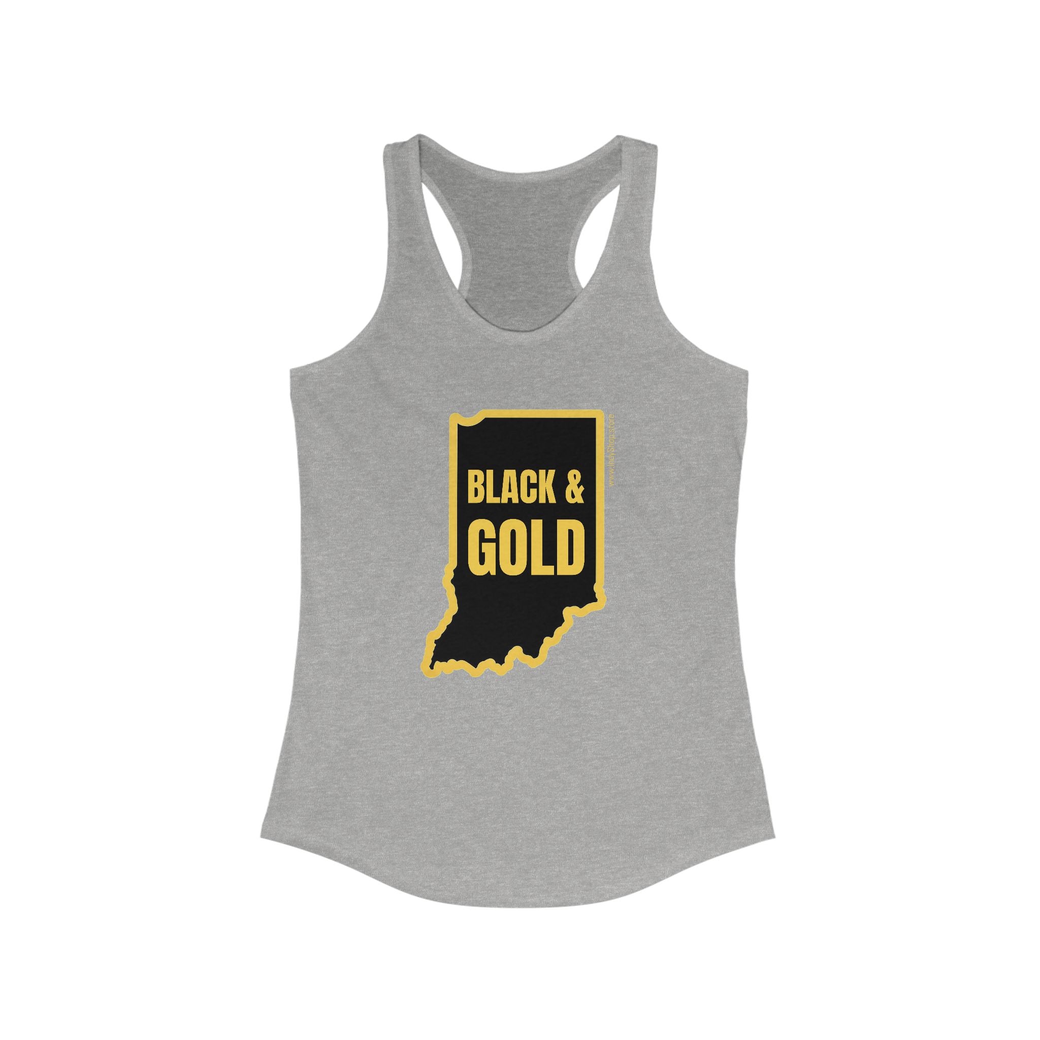 Black & Gold Racerback Tank