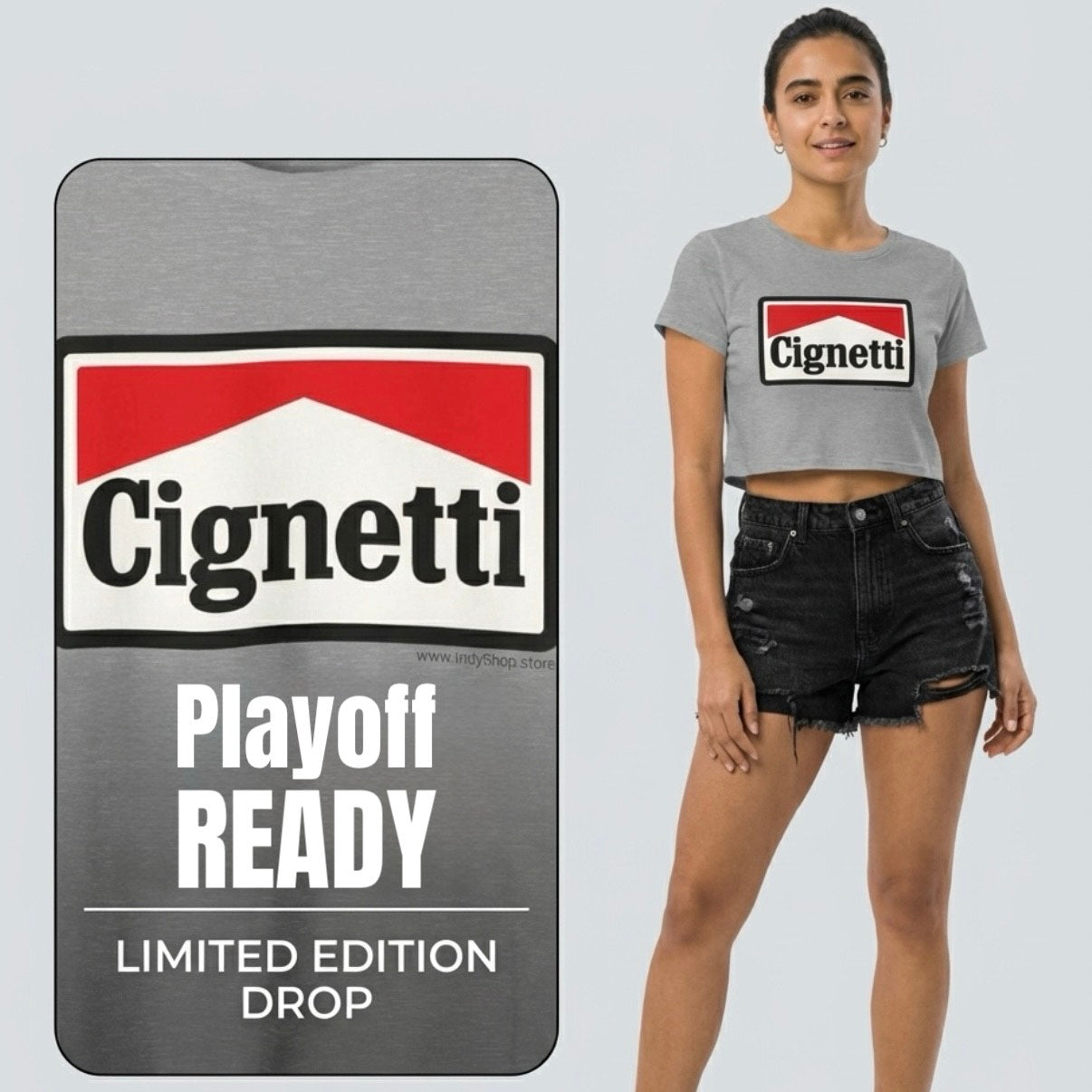 Cignetti Marlboro-Style Women's Crop Top