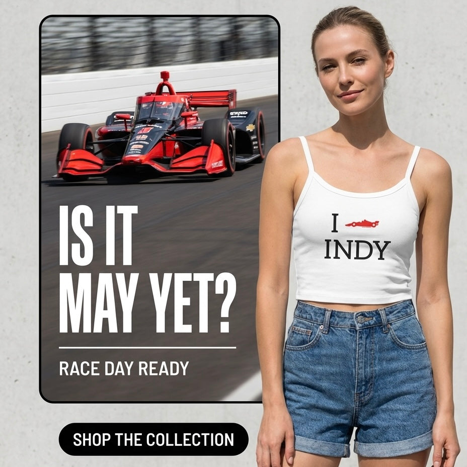 I Heart INDY Racecar Women's Tank Top | Spaghetti Strap Indy Racing Tank