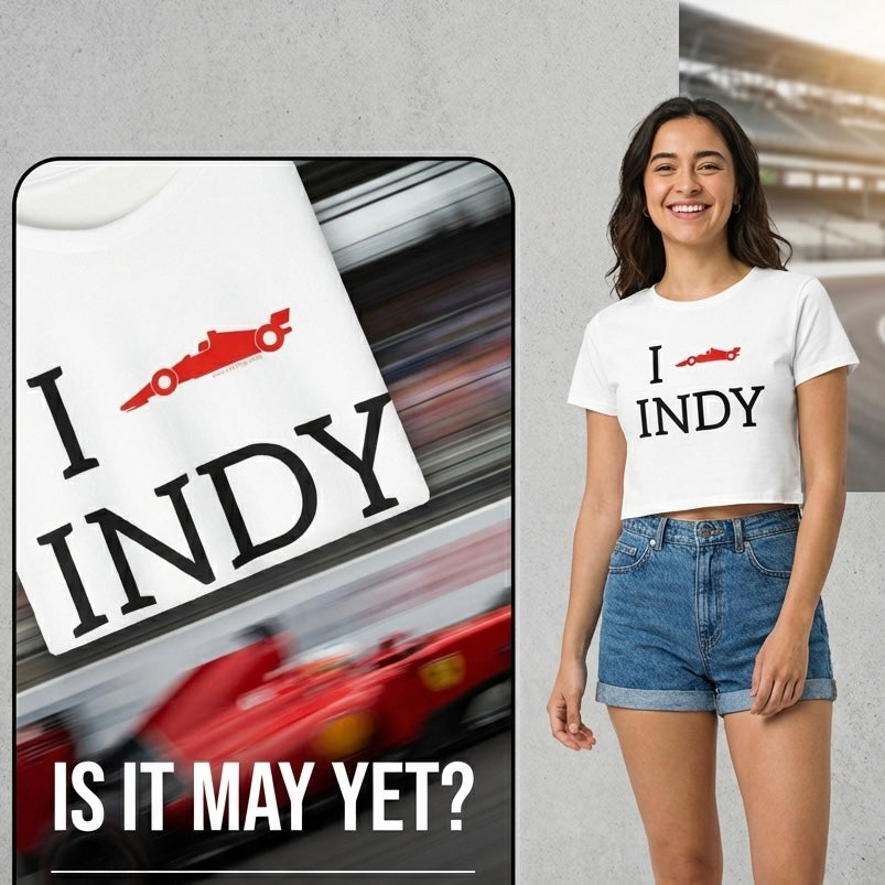 I Heart INDY Crop Top | I Racecar Indy | IndyCar Crop Top