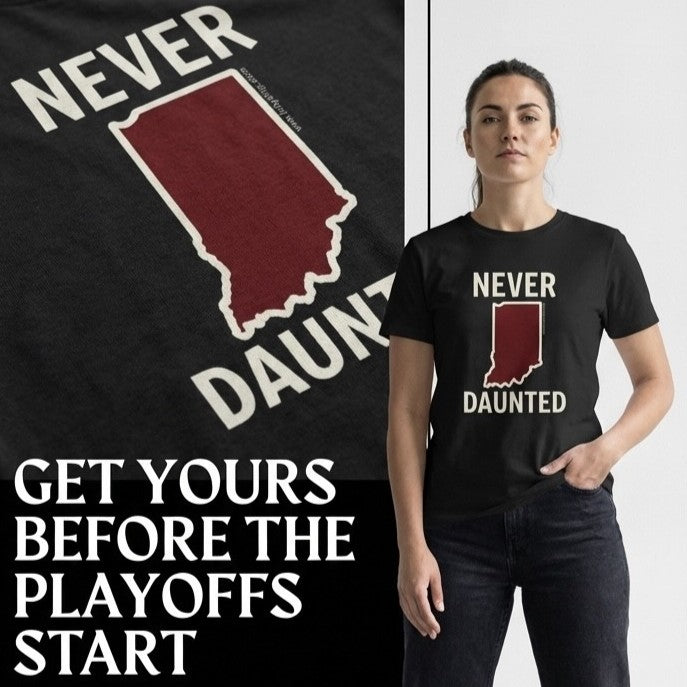 Never Daunted Women's Graphic Tee | Indiana Hoosiers