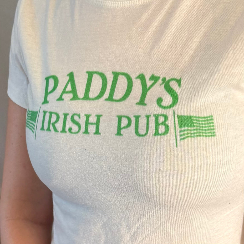 Paddy's Irish Pub Women's Baby Tee — Irish Graphic Crop Top Shirt