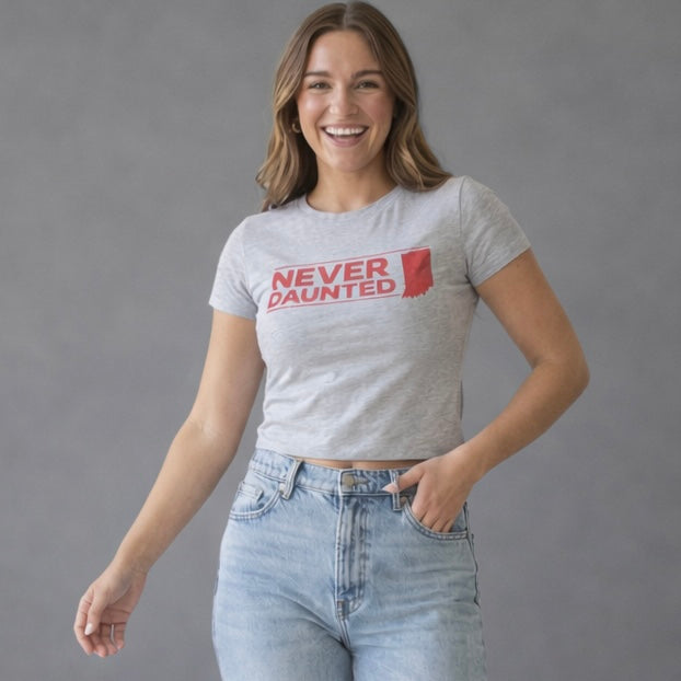 Never Daunted Indiana Women's Baby Tee