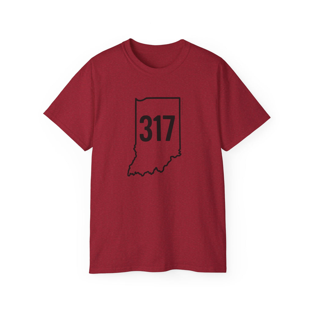 Indiana 317 Black Outline Unisex Ultra Cotton Tee