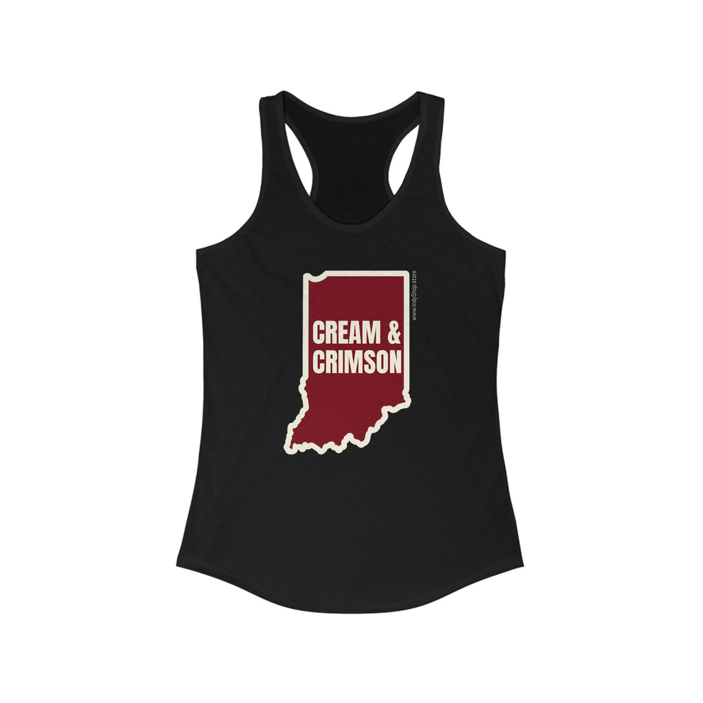 Cream & Crimson Women's Racerback Tank
