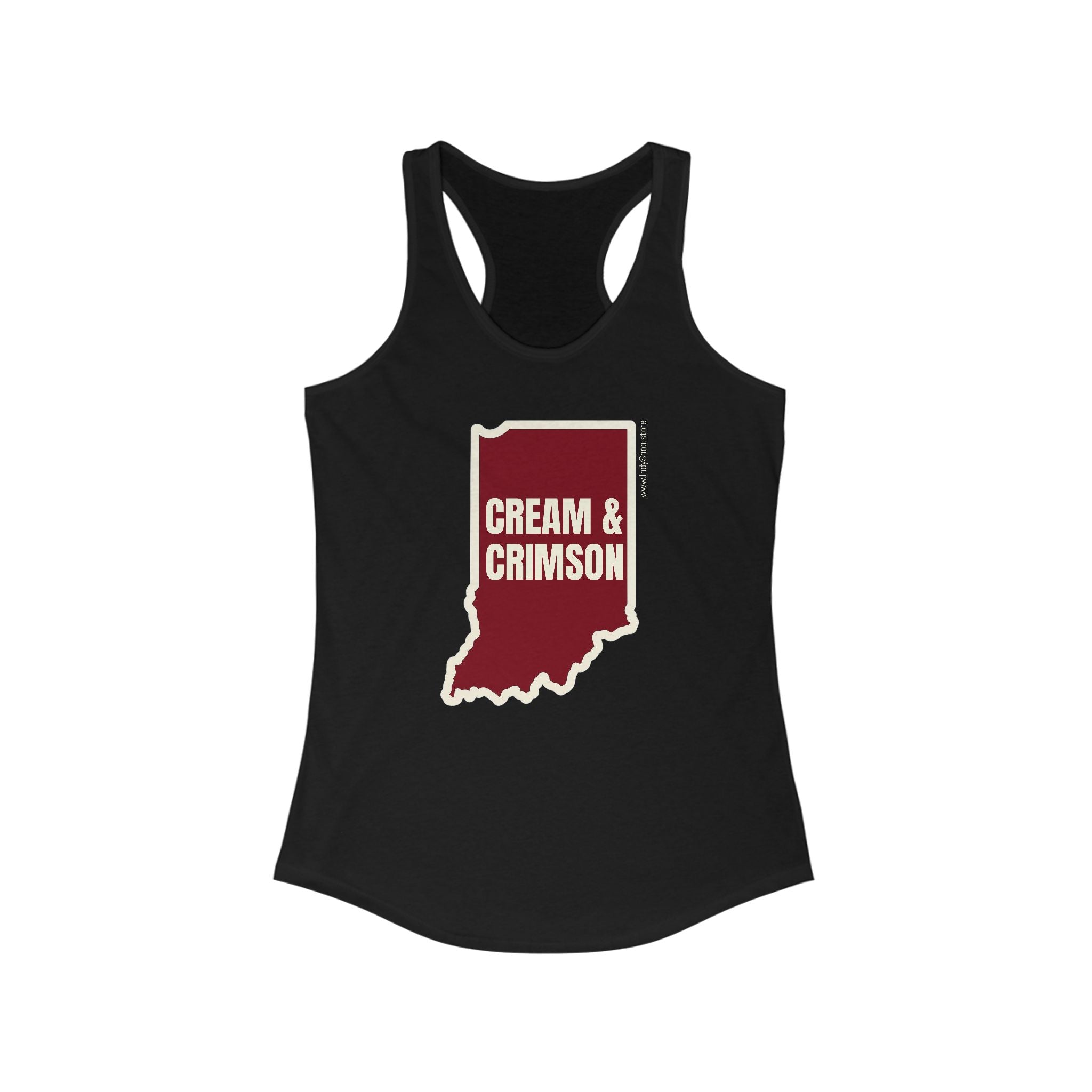 Cream & Crimson Women's Racerback Tank
