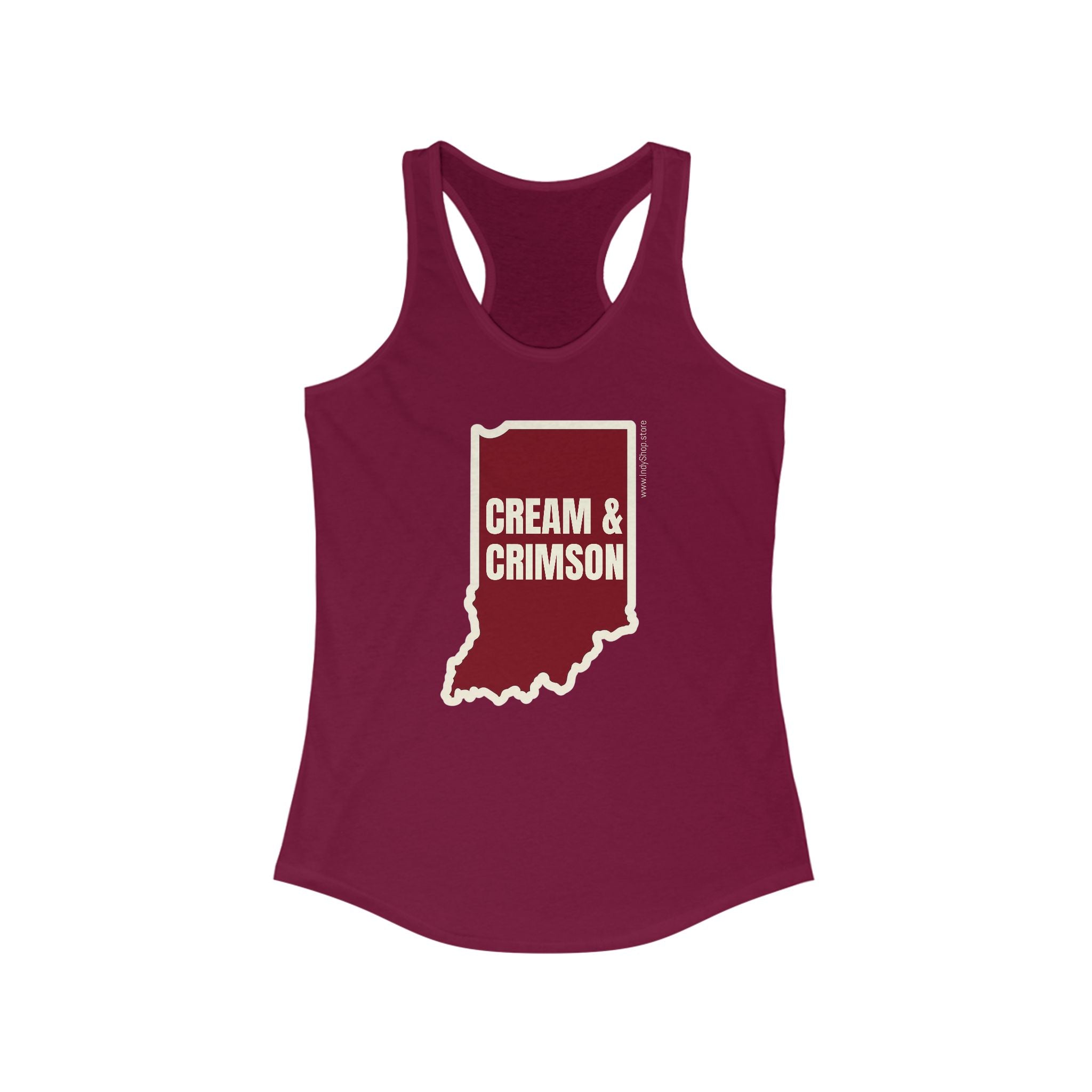 Cream & Crimson Women's Racerback Tank