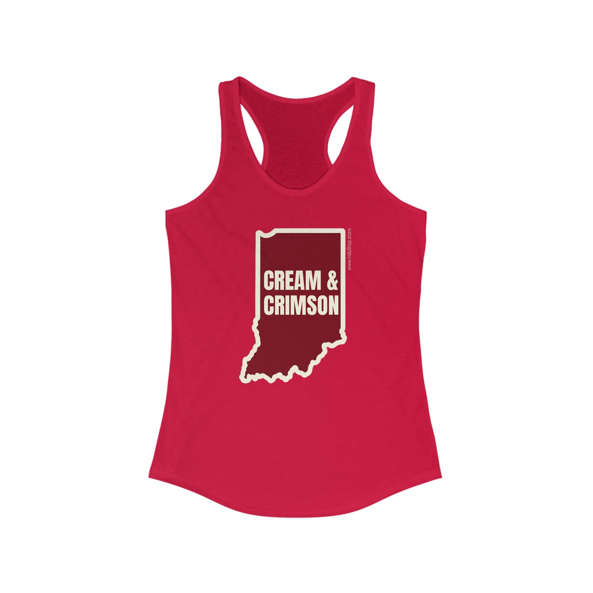 Cream & Crimson Women's Racerback Tank