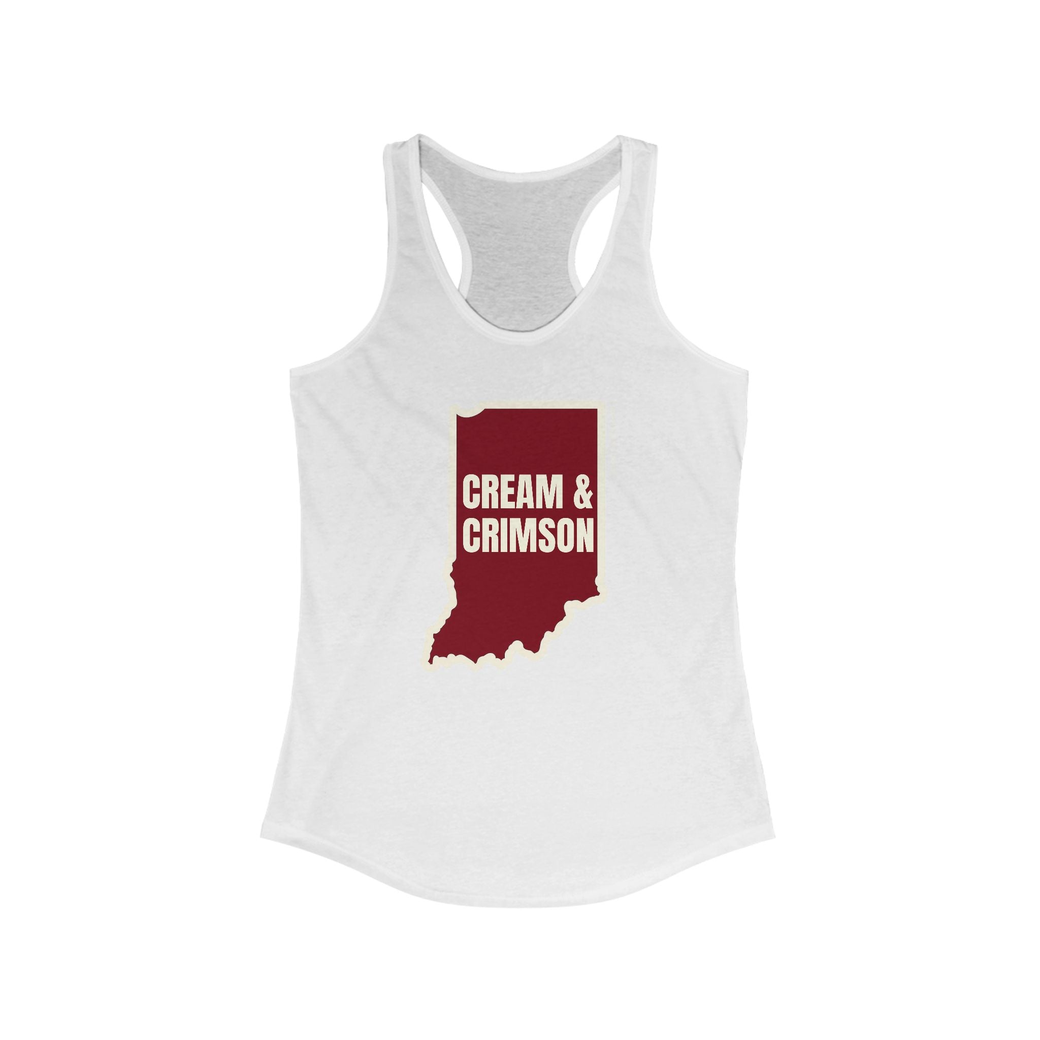 Cream & Crimson Women's Racerback Tank