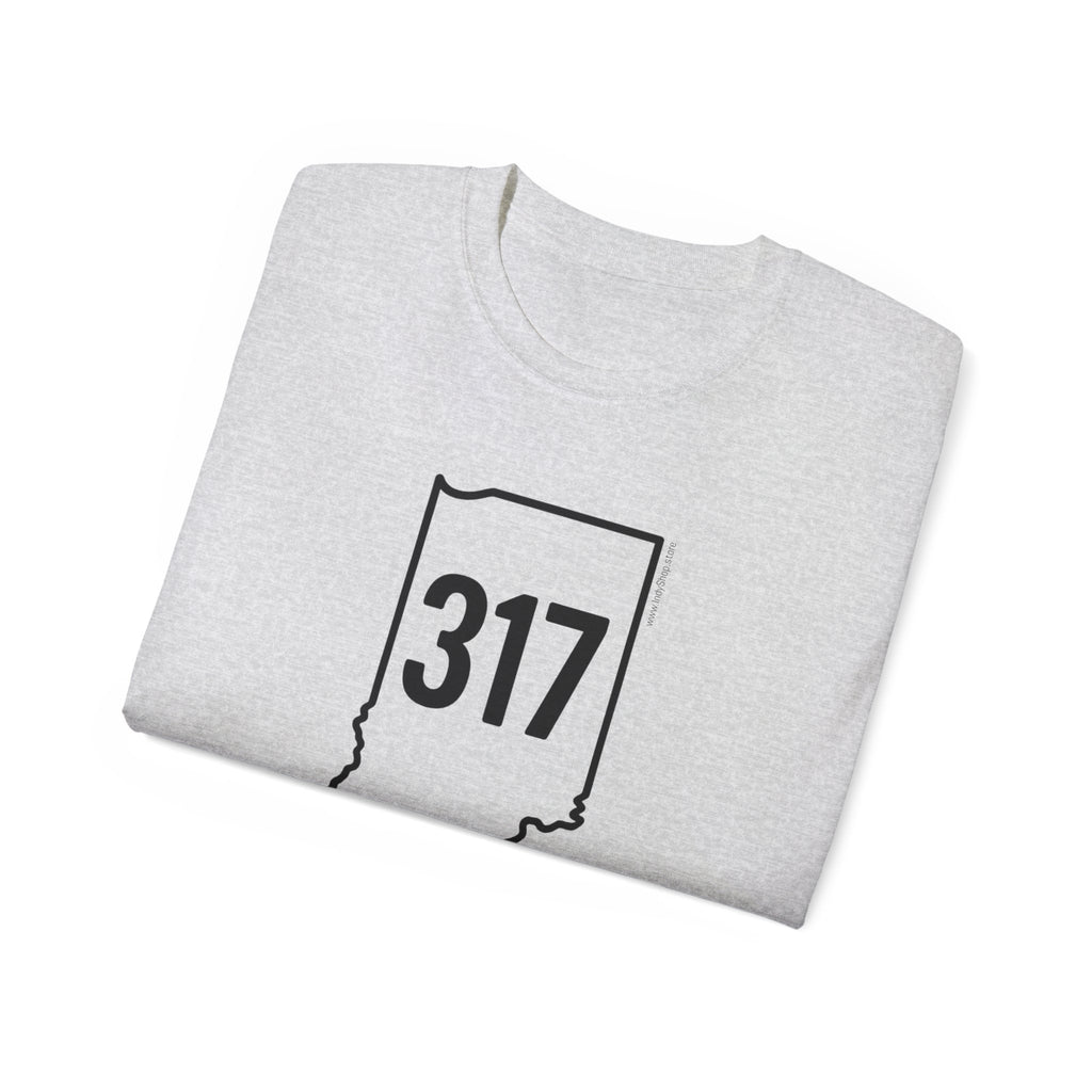 Indiana 317 Black Outline Unisex Ultra Cotton Tee