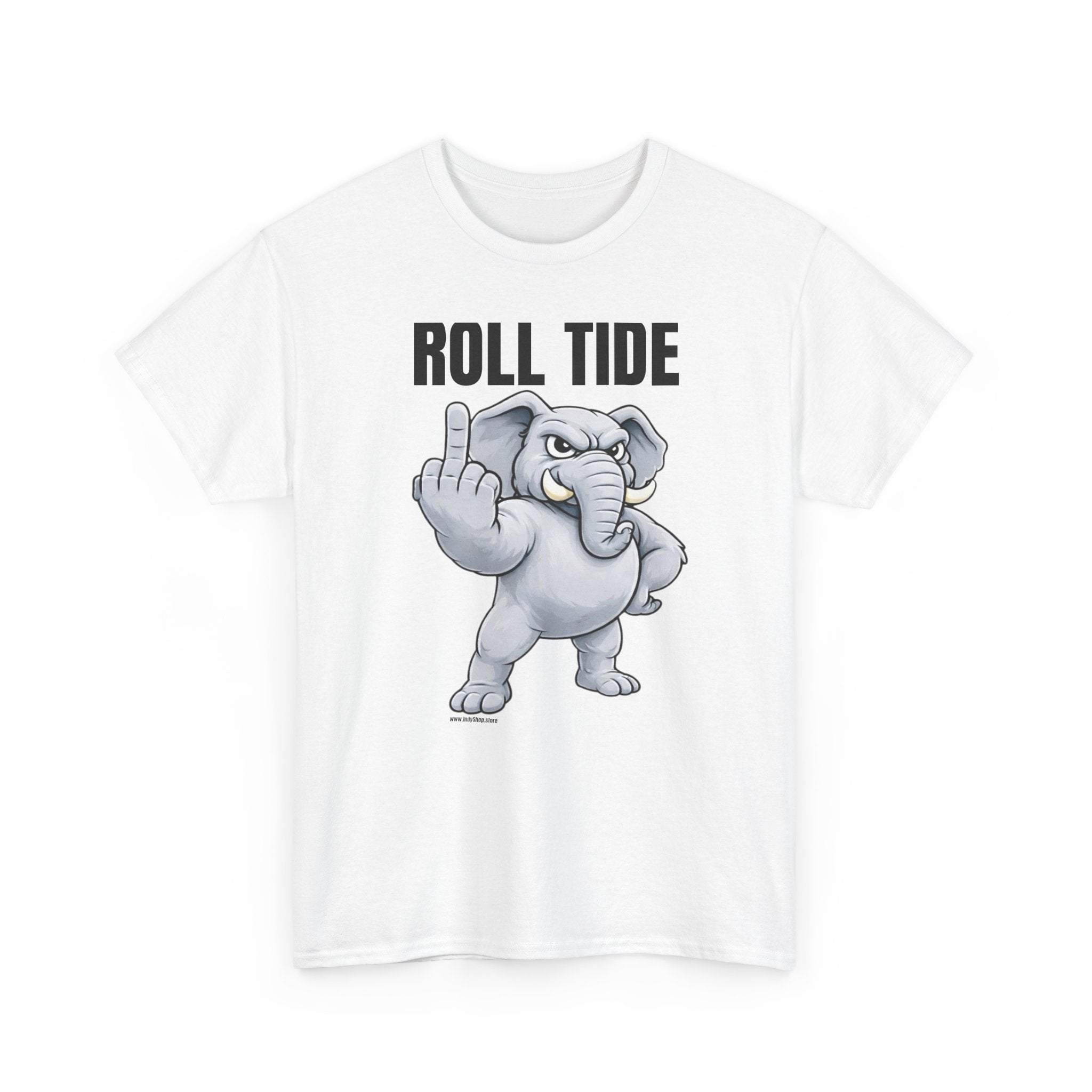 Roll Tide Middle Finger Tee | Elephant Flipping Off