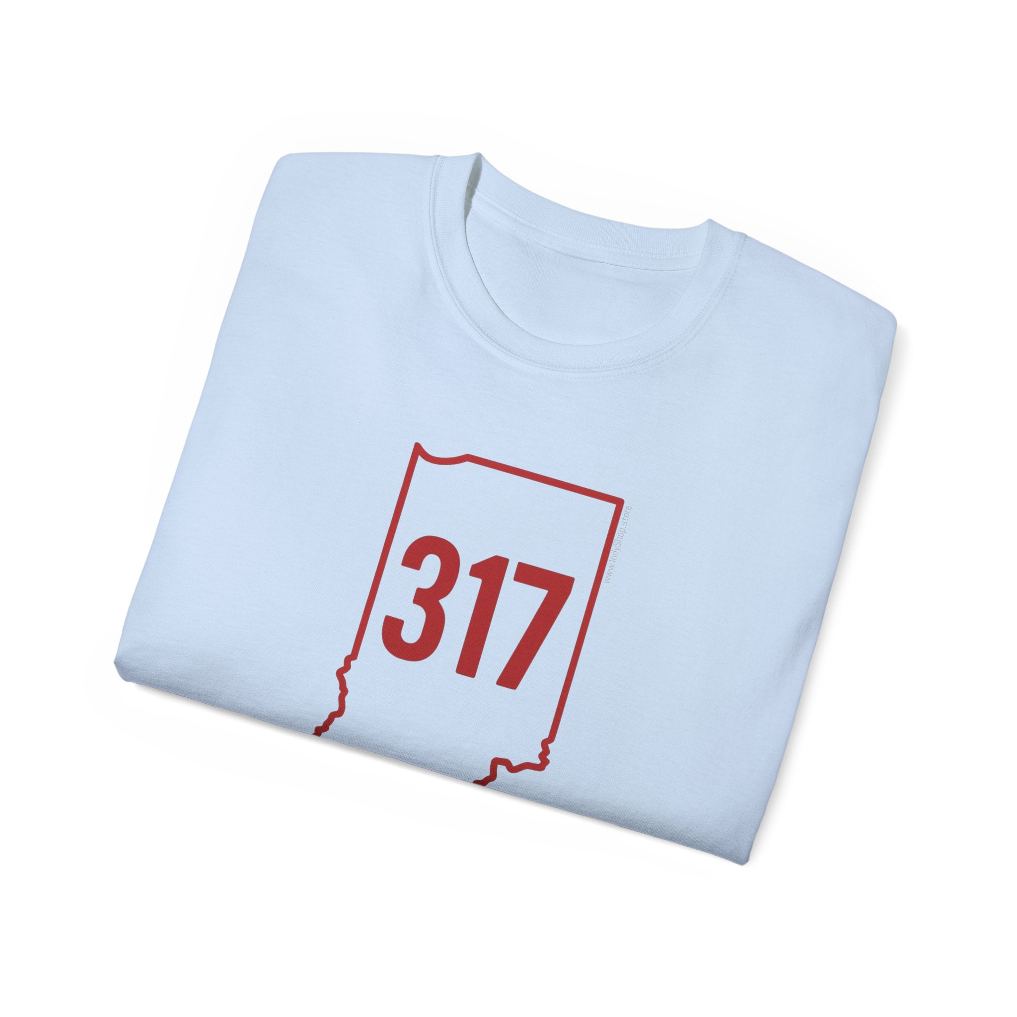 Indiana 317 Red Outline Unisex Ultra Cotton Tee