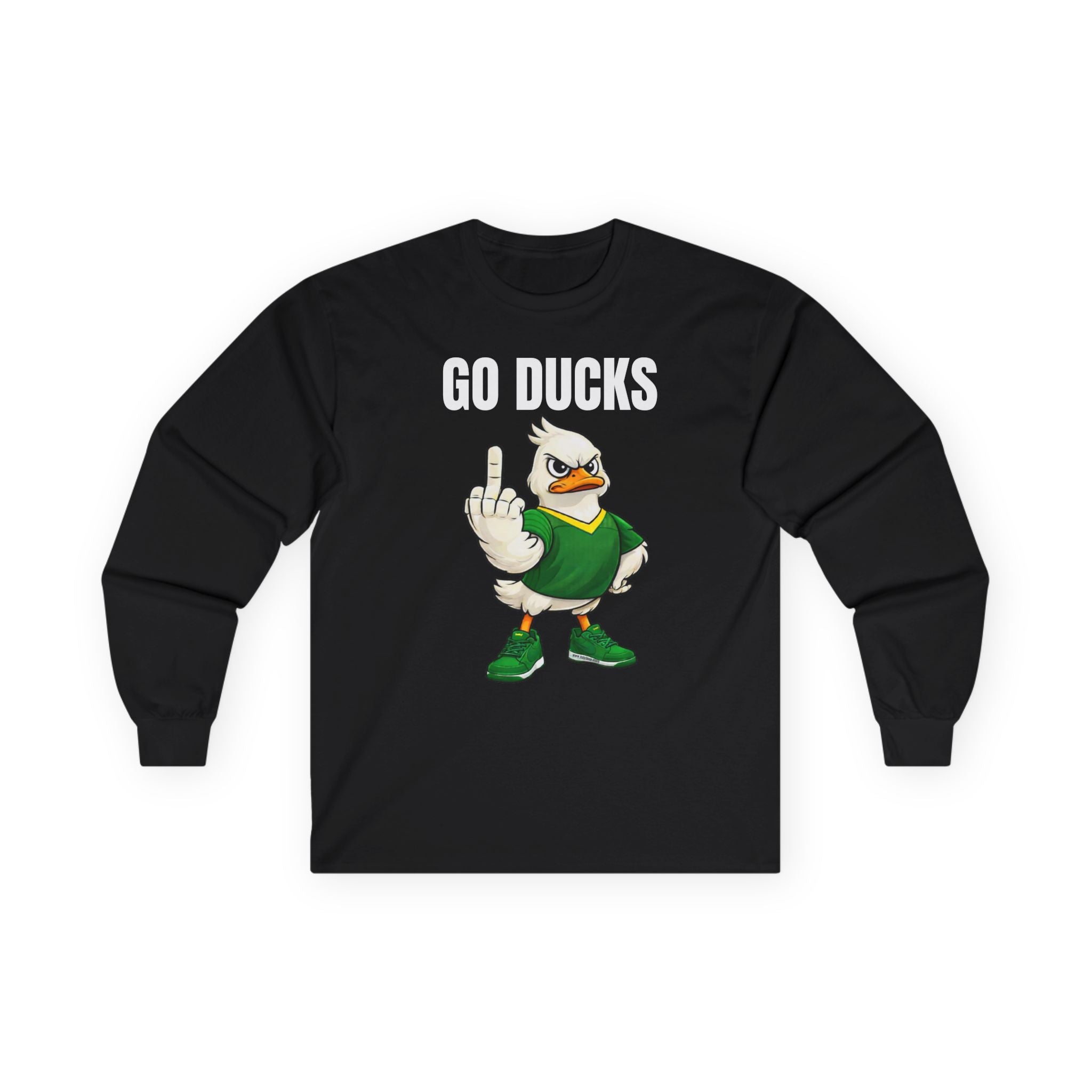 Oregon Duck Middle Finger Long Sleeve Tee