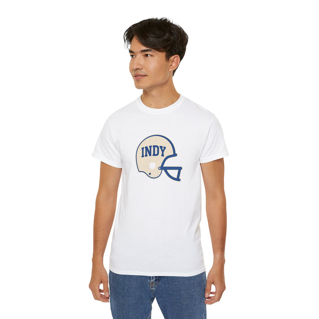 Indy Football Helmet Unisex Tee