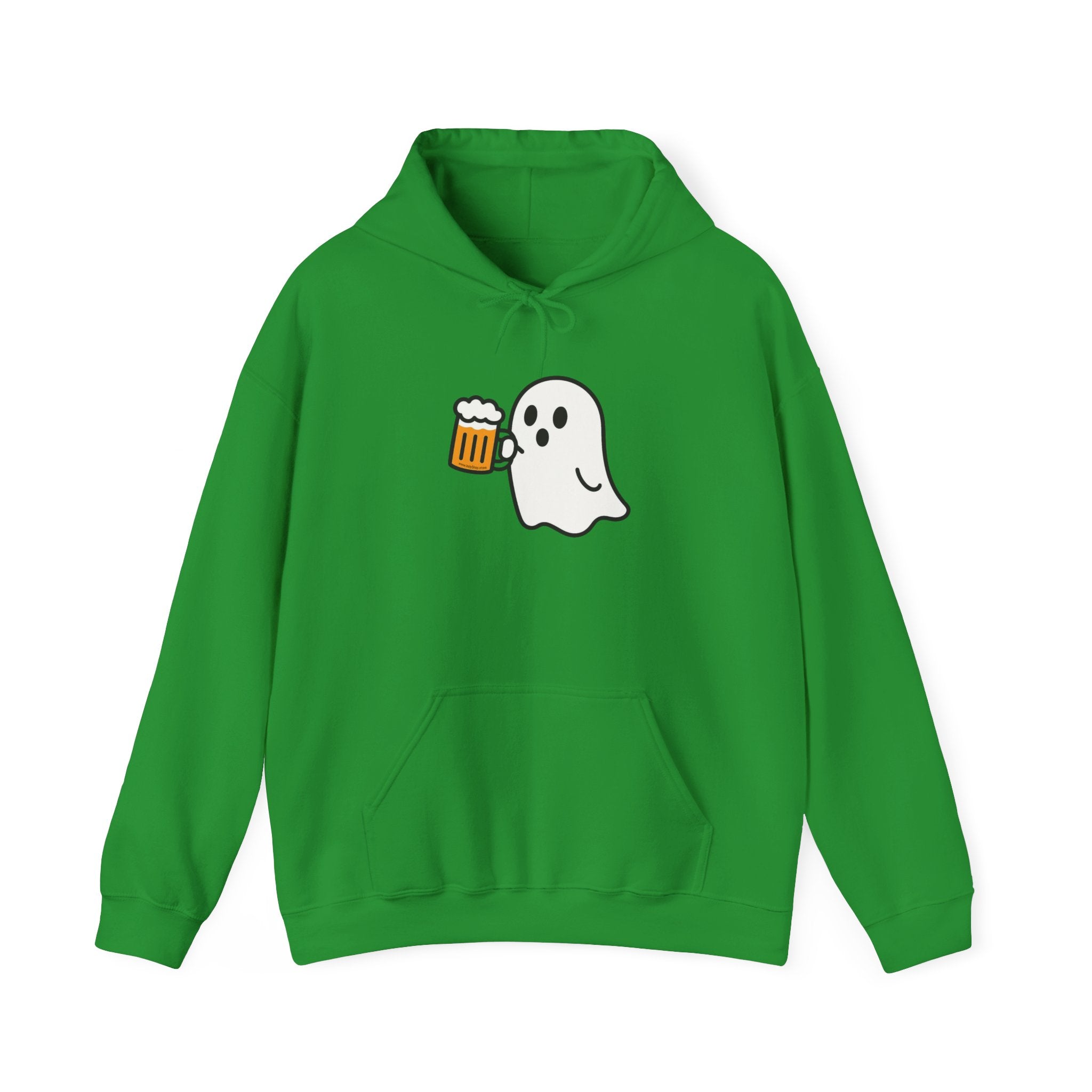 Ghost Drinking Beer Hoodie – Unisex Heavy Blend Sweatshirt