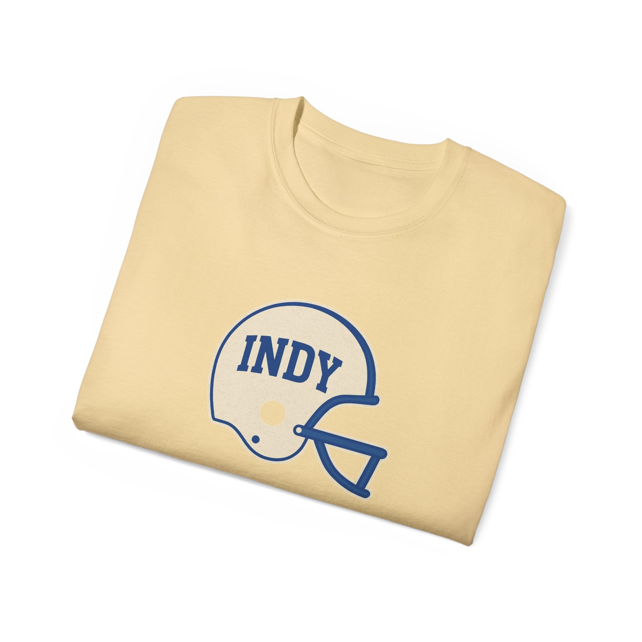 Indy Football Helmet Unisex Tee