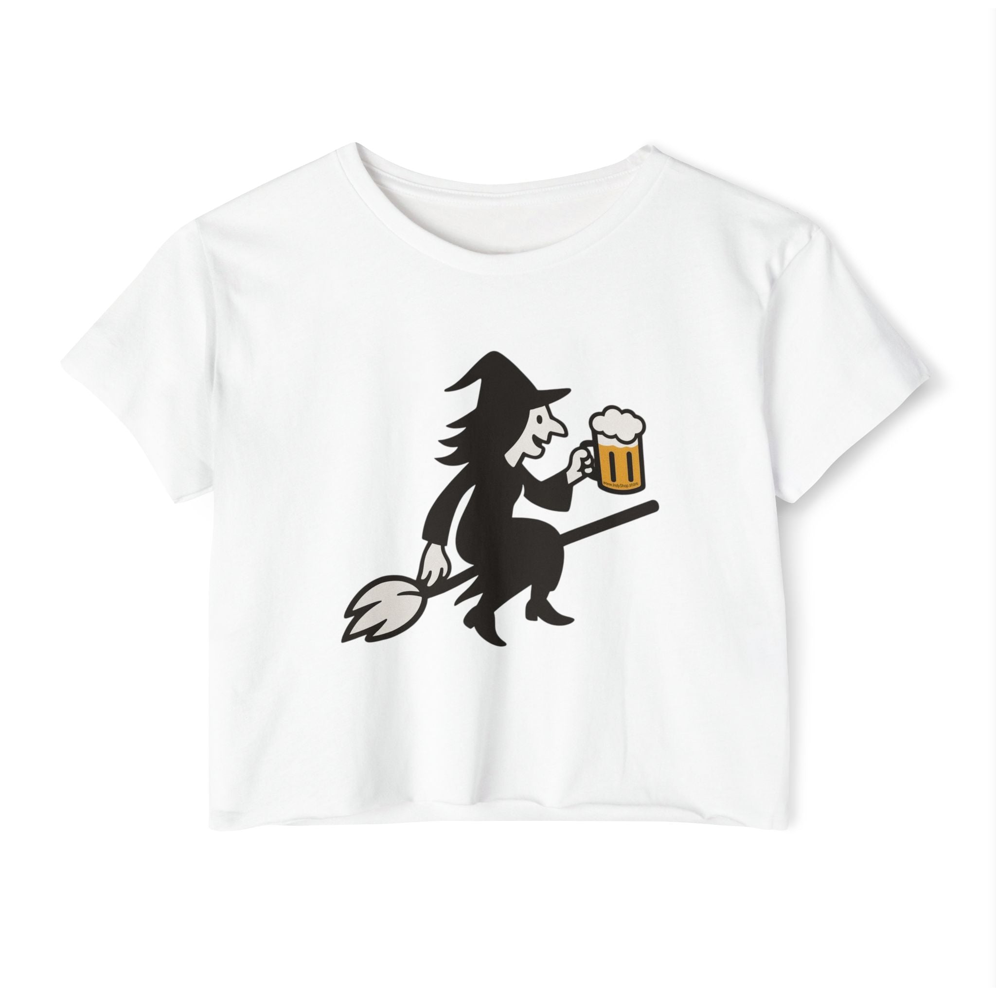 Witch with Beer Crop Top