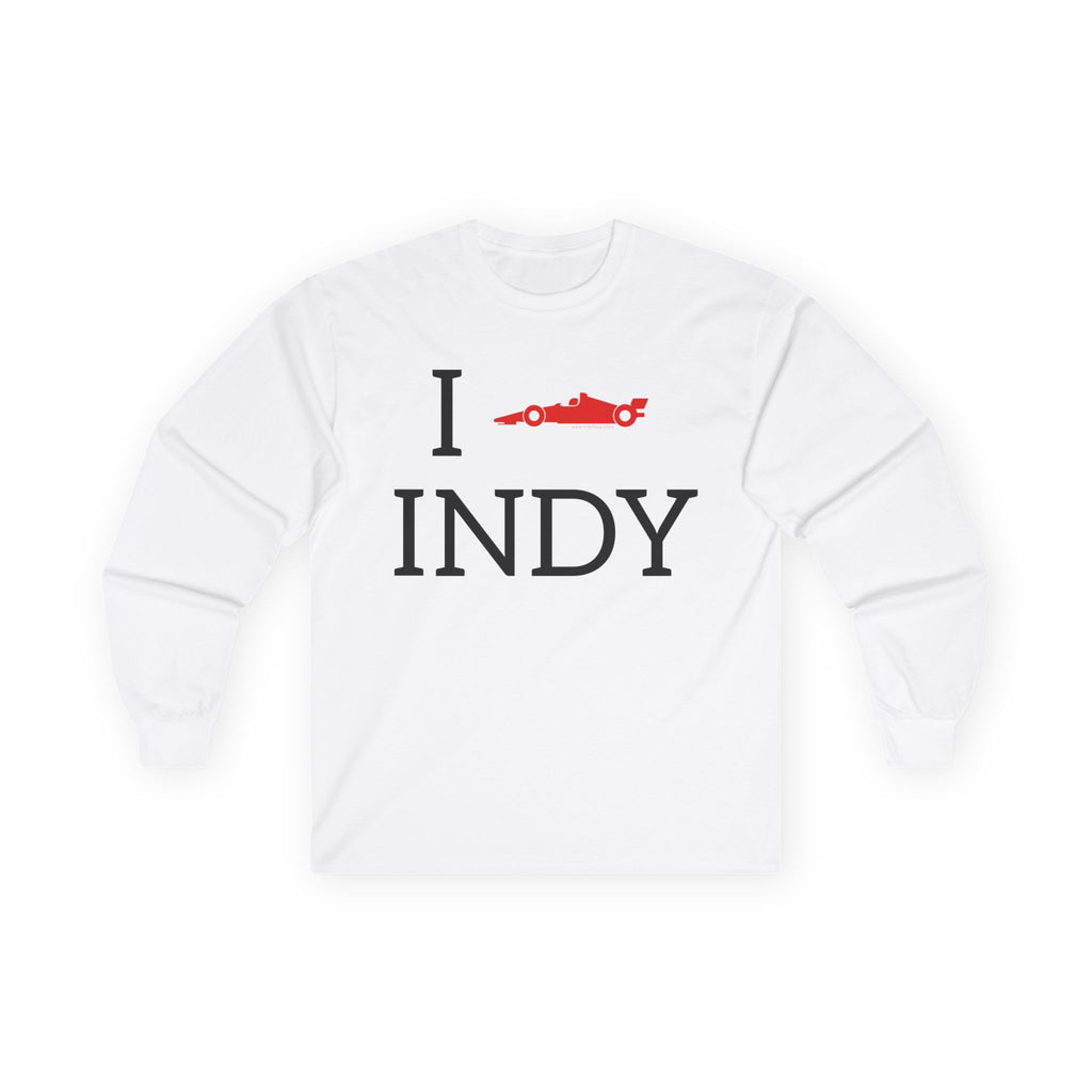 I Heart INDY Unisex Long Sleeve Tee | I Race Car INDY | IndyCar