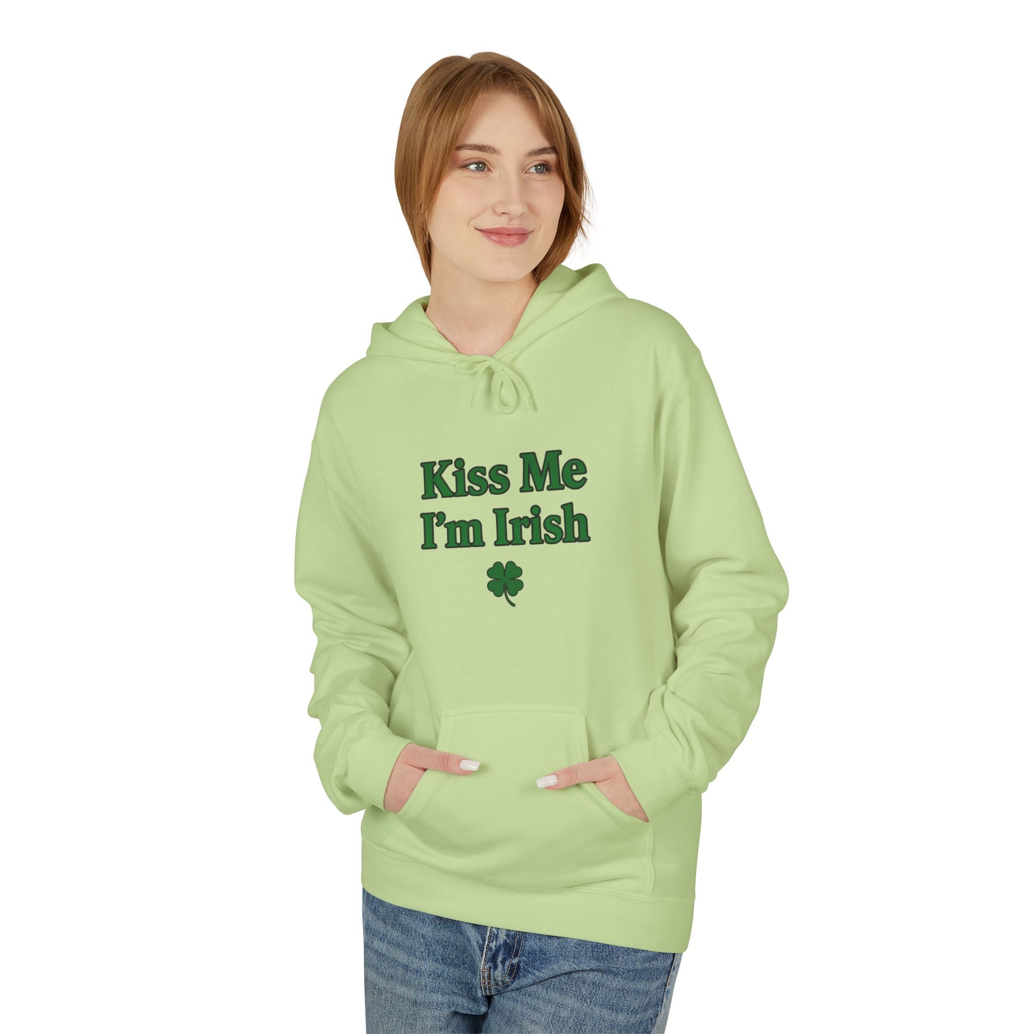 Kiss Me I'm Irish Hoodie | St Patrick's Day | Cozy Casual Wear, Perfect for Spring or Autumn, Great Gift, Comfortable and Stylish Hoodie