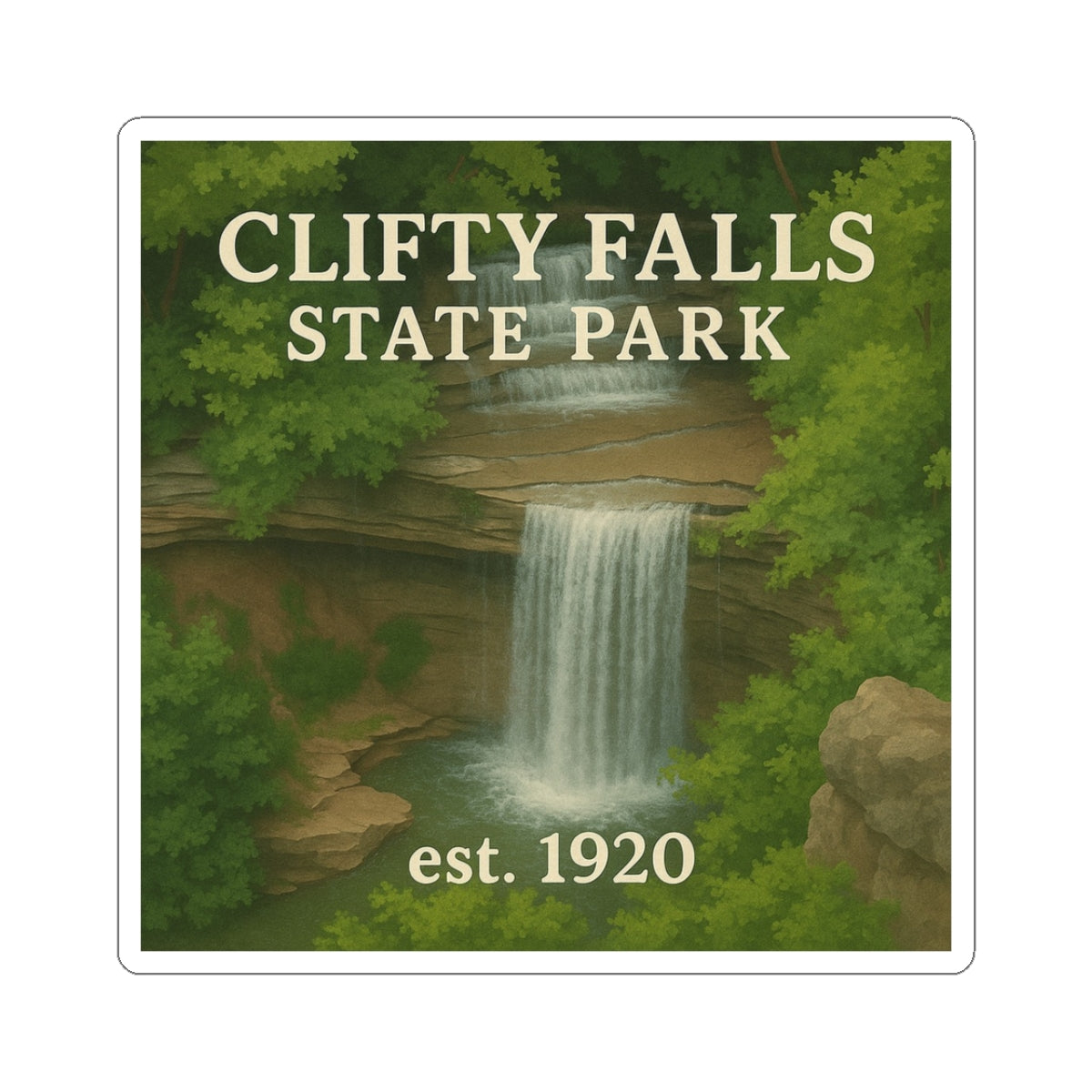 Clifty Falls Indiana State Park Sticker