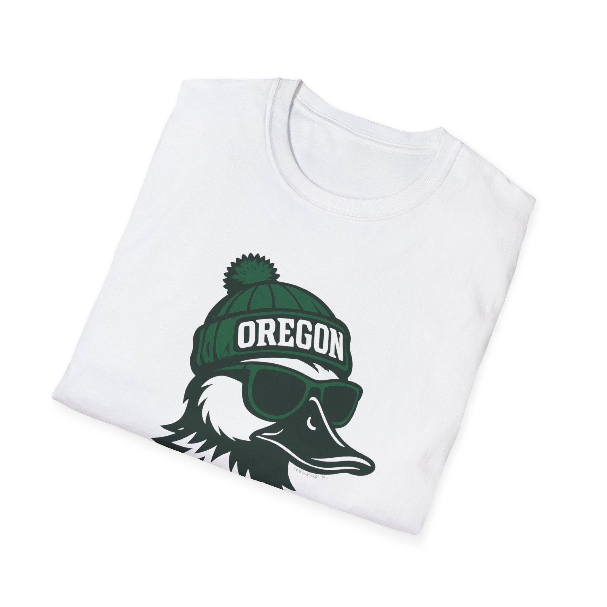 Oregon Ducks Graphic T-Shirt | Duck with Glasses and Hat