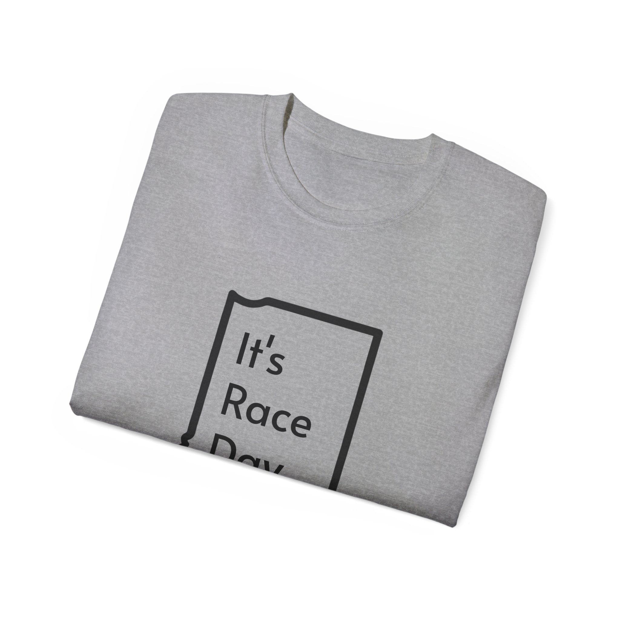 It's Race Day Indiana Outline Expert Unisex Ultra Cotton Tee | St Patrick's Day Apparel