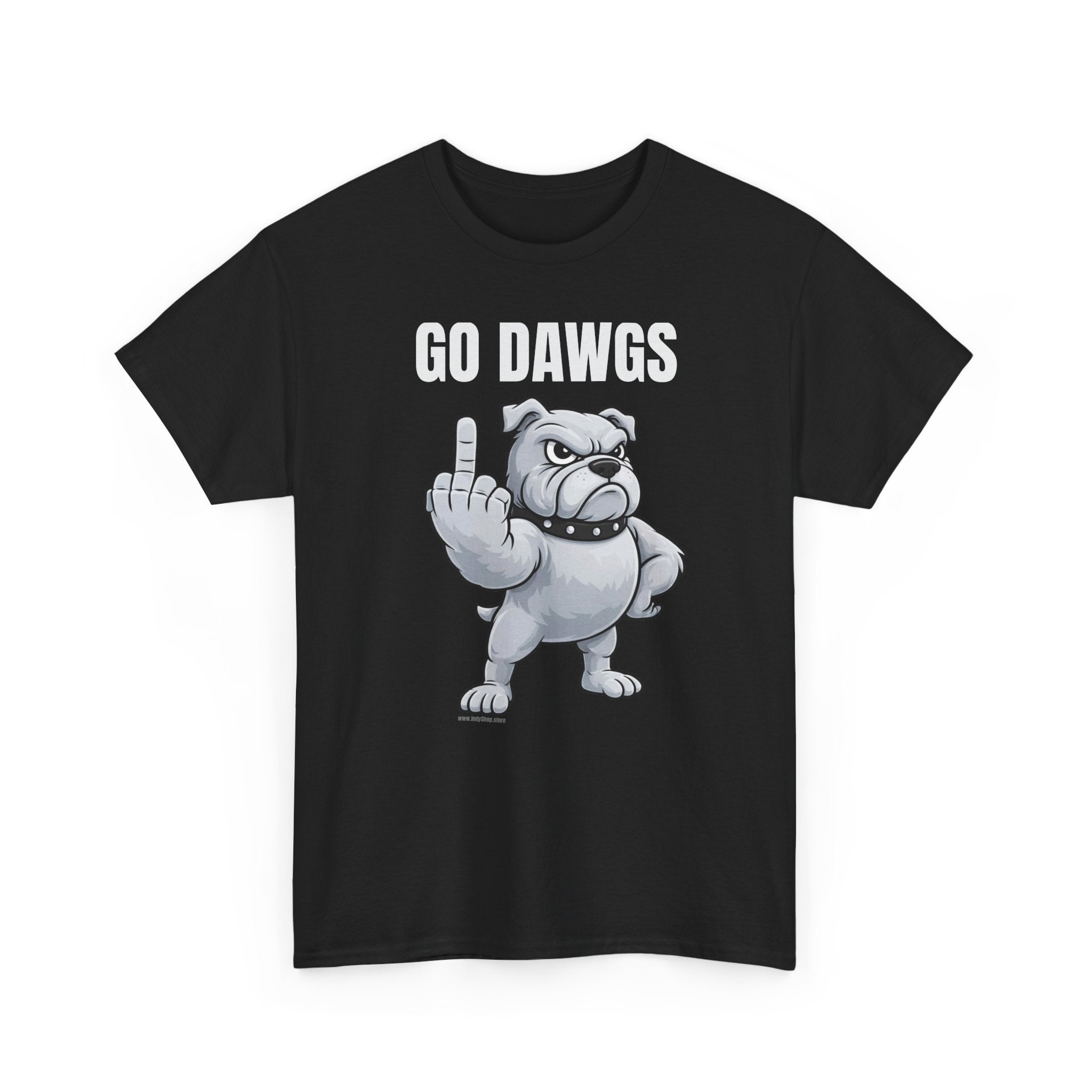 Go Dawgs Middle Finger Tee | Bulldog Flipping Off