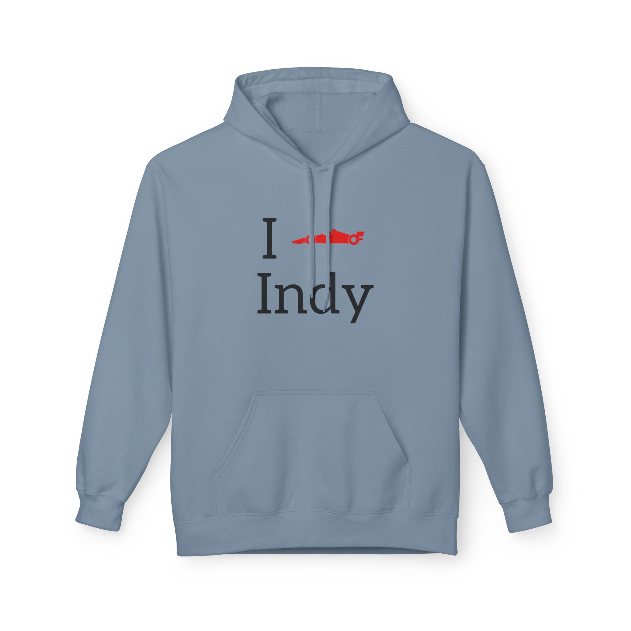 I Heart Indy Hoodie | Race Day Attire | Cozy Casual Wear, Perfect for Spring or Autumn, Great Gift, Comfortable and Stylish Hoodie