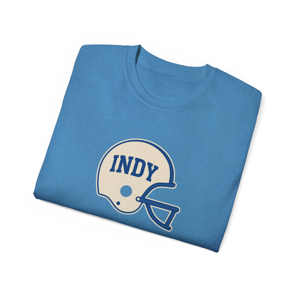 Indy Football Helmet Unisex Tee
