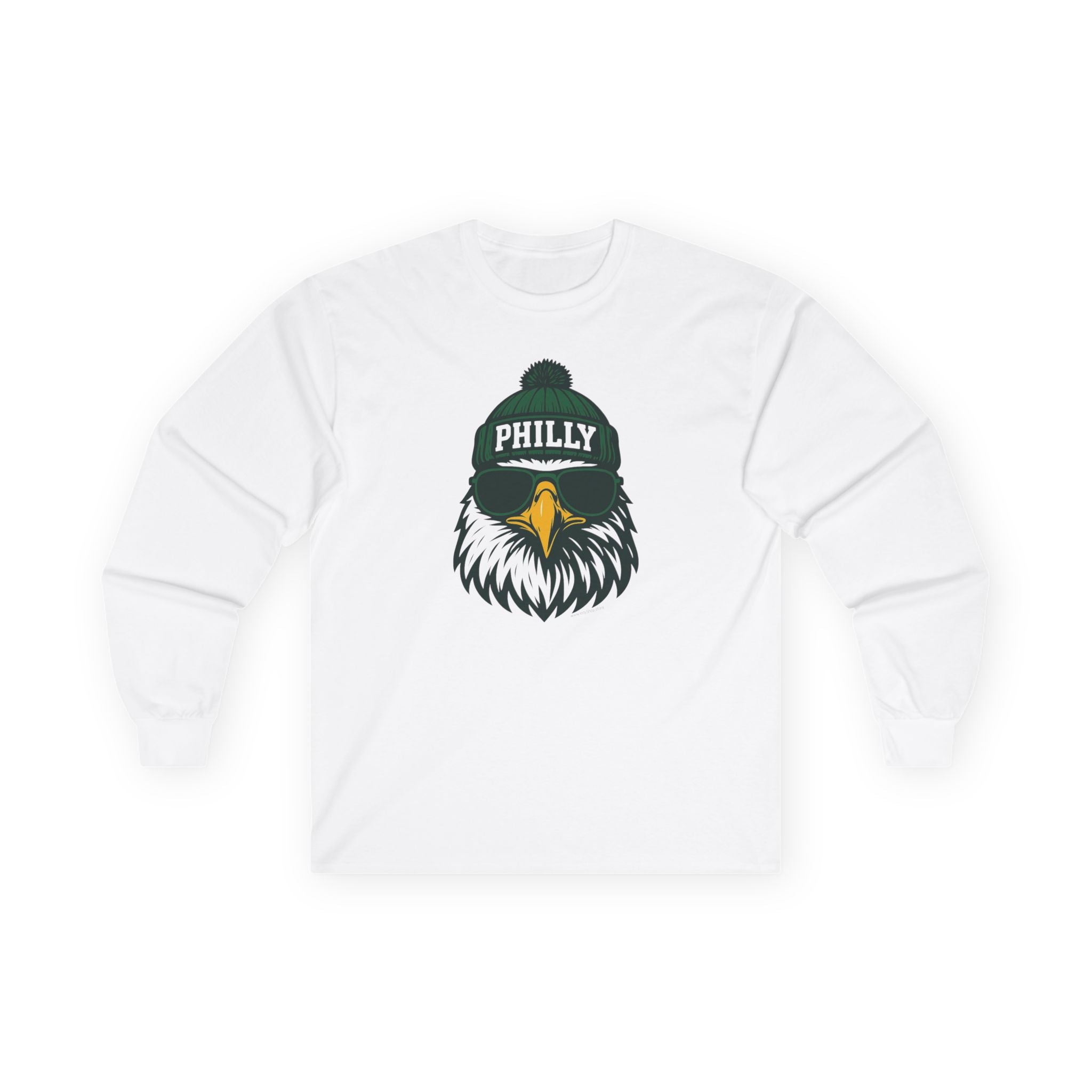 Philly Eagles Unisex Long Sleeve Tee | Philadelphia Eagle with Glasses and Hat