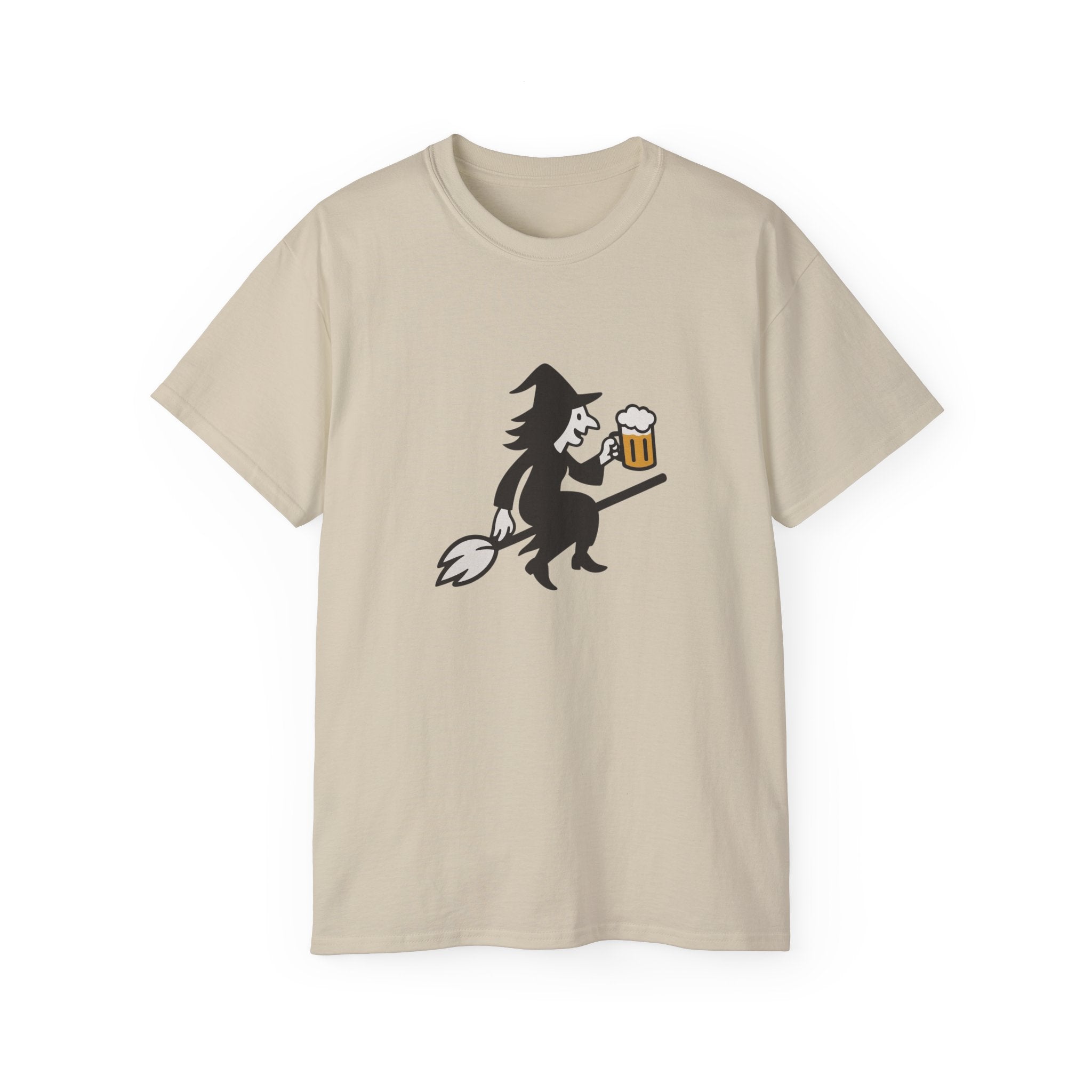 Witch with Beer Unisex Tee