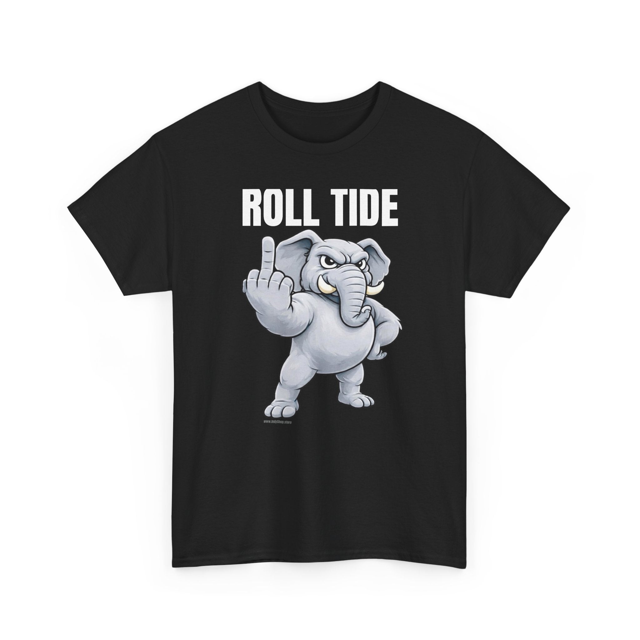 Roll Tide Middle Finger Tee | Elephant Flipping Off