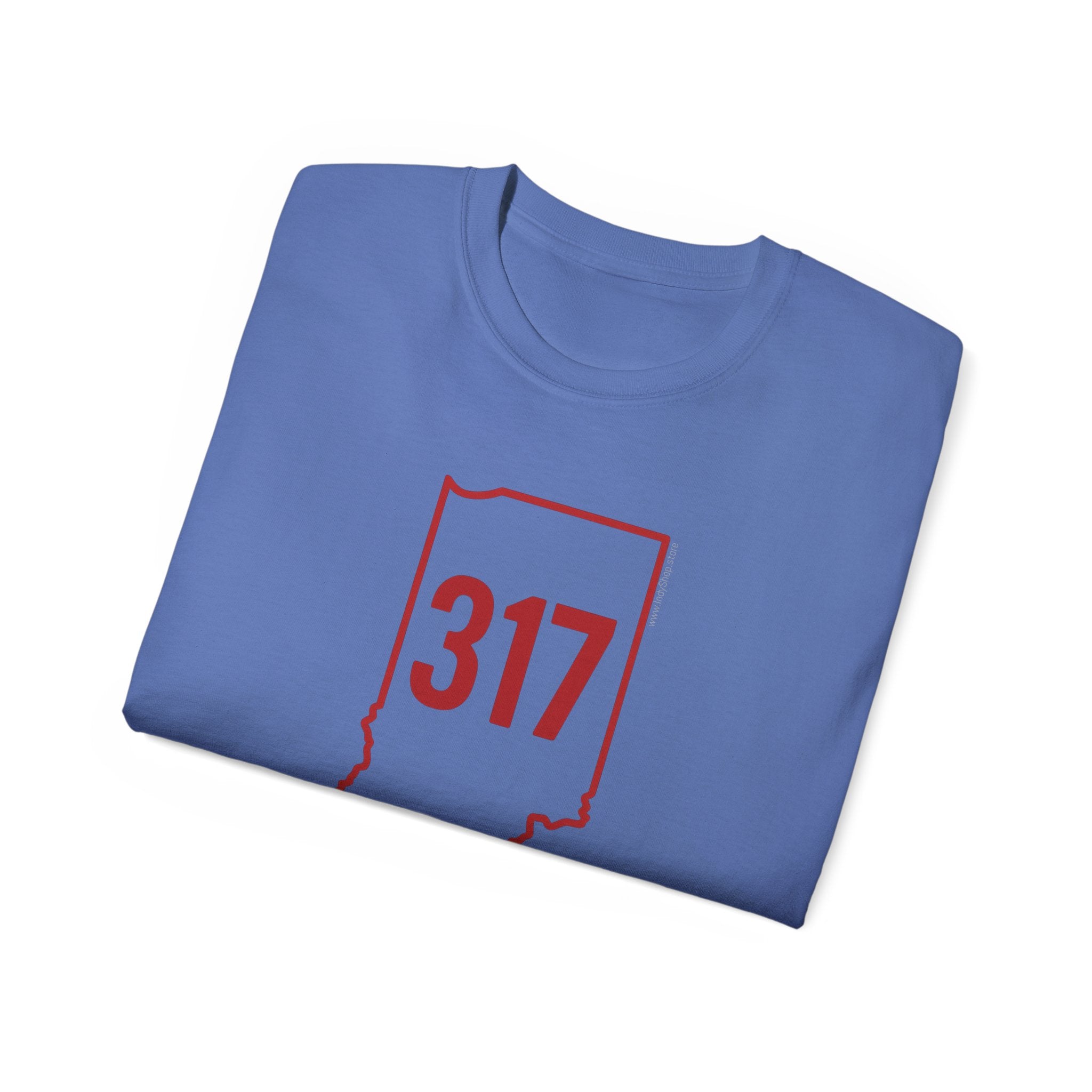 Indiana 317 Red Outline Unisex Ultra Cotton Tee