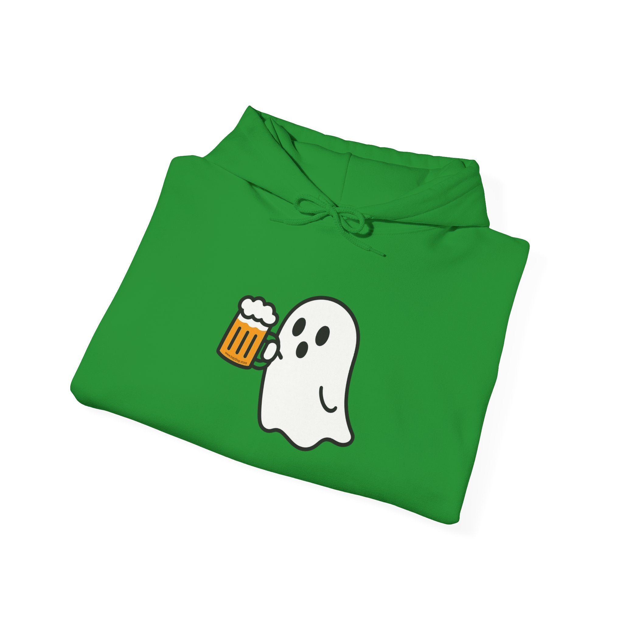 Ghost Drinking Beer Hoodie – Unisex Heavy Blend Sweatshirt