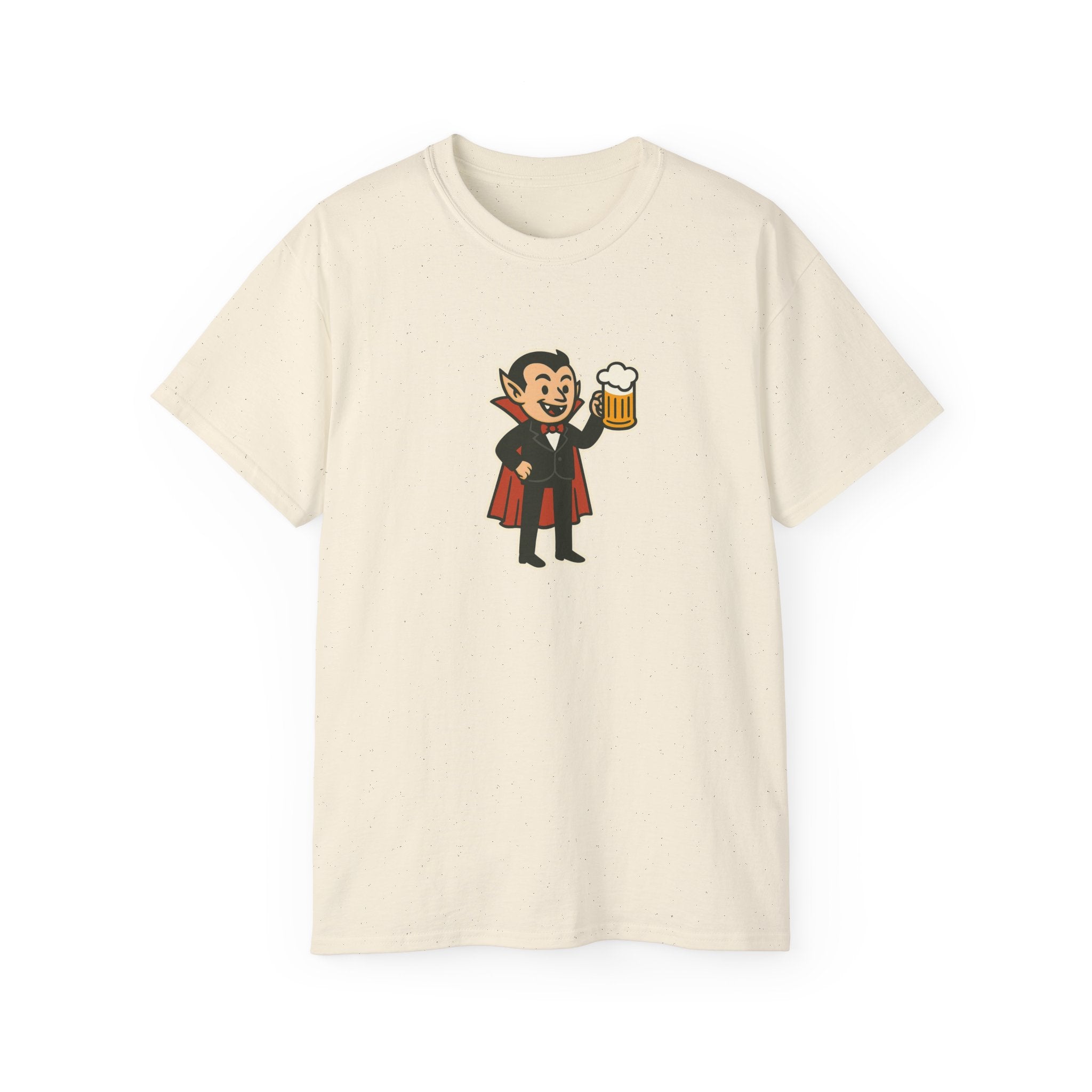 Vampire with Beer Unisex Tee