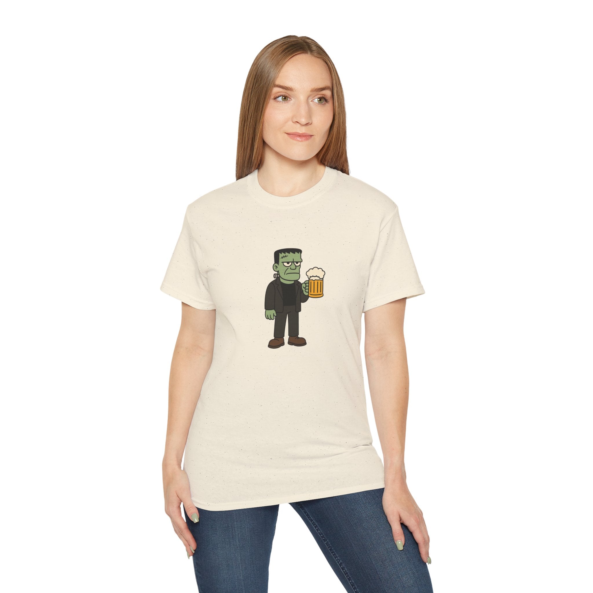 Monster with Beer Unisex Tee