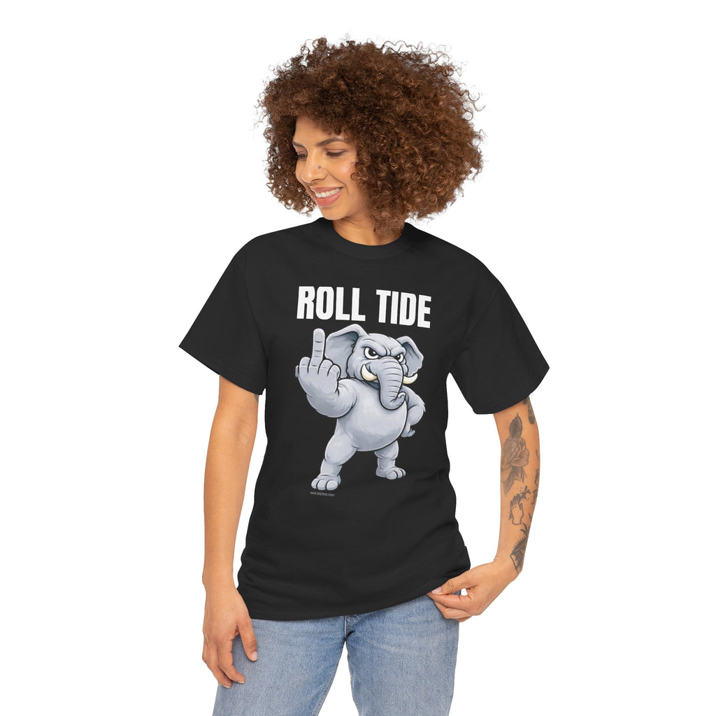 Roll Tide Middle Finger Tee | Elephant Flipping Off