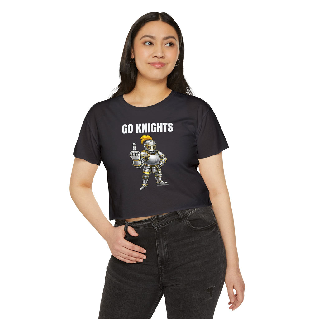 Go Knights Middle Finger Women's Crop Top