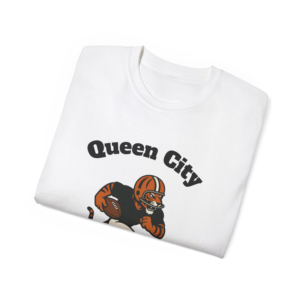 Queen City Bengal Running Football Unisex T-Shirt | Cincinnati Bengals | Cincy