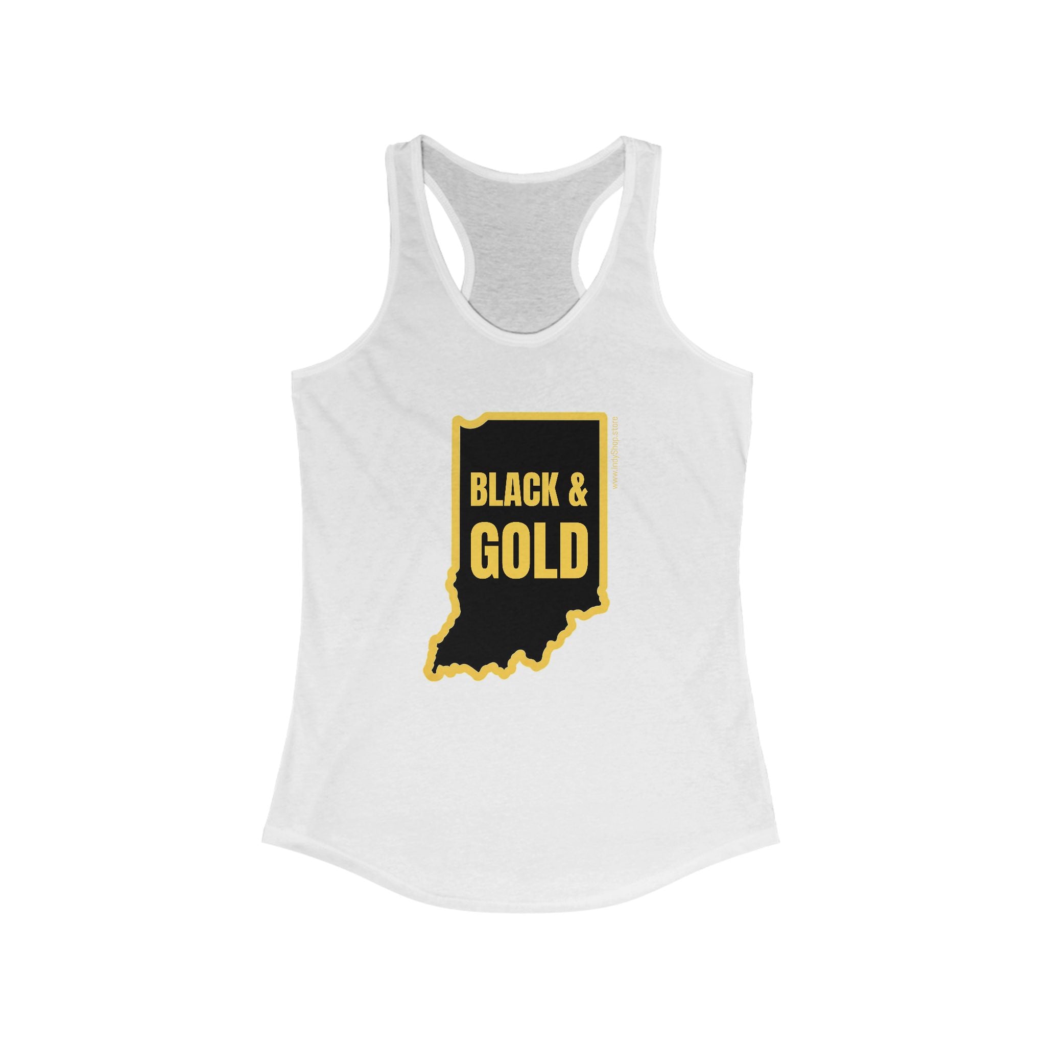 Black & Gold Racerback Tank