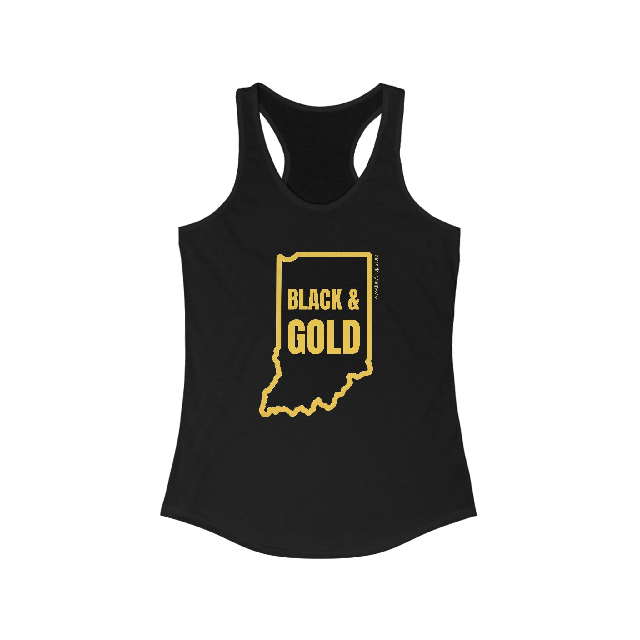 Black & Gold Racerback Tank
