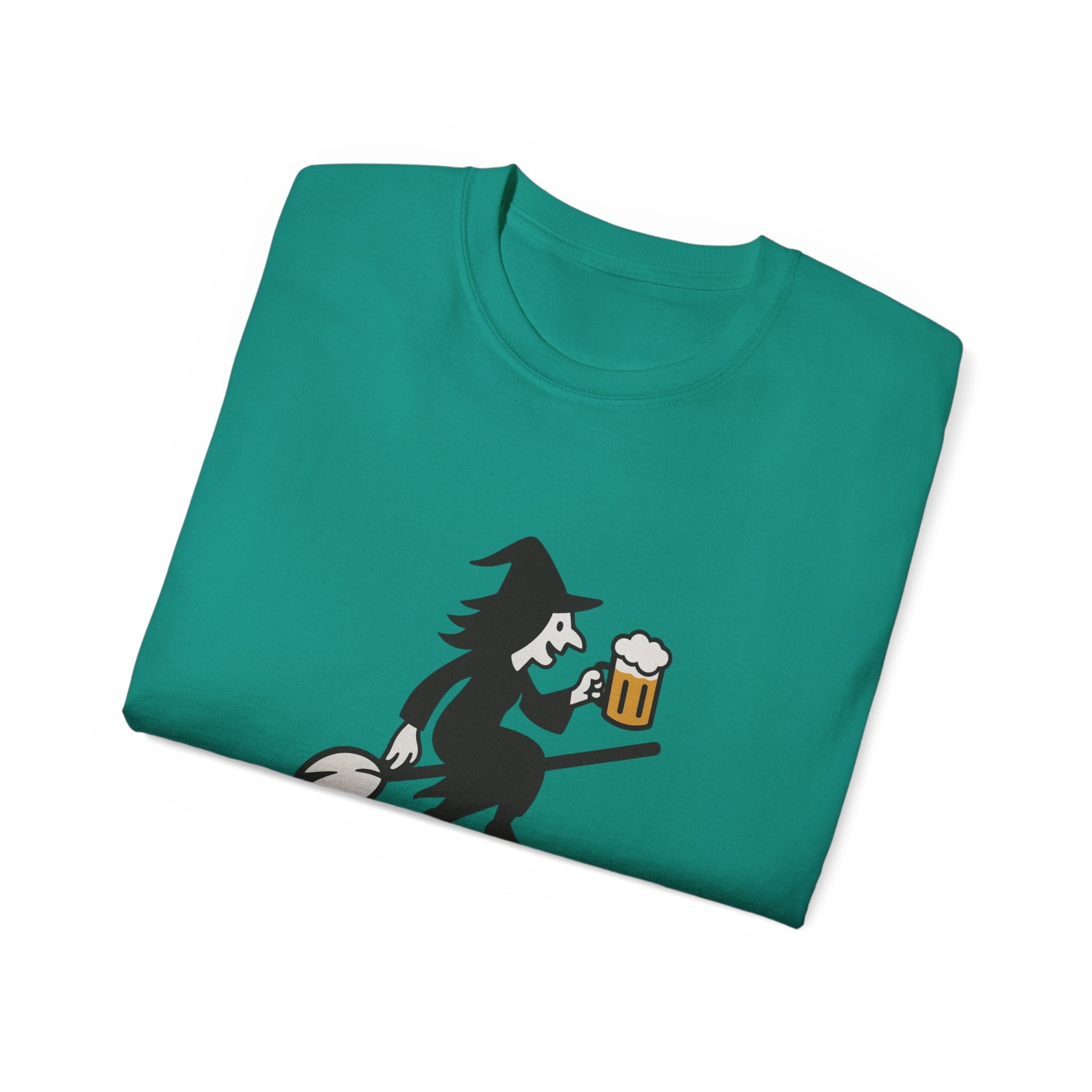 Witch with Beer Unisex Tee