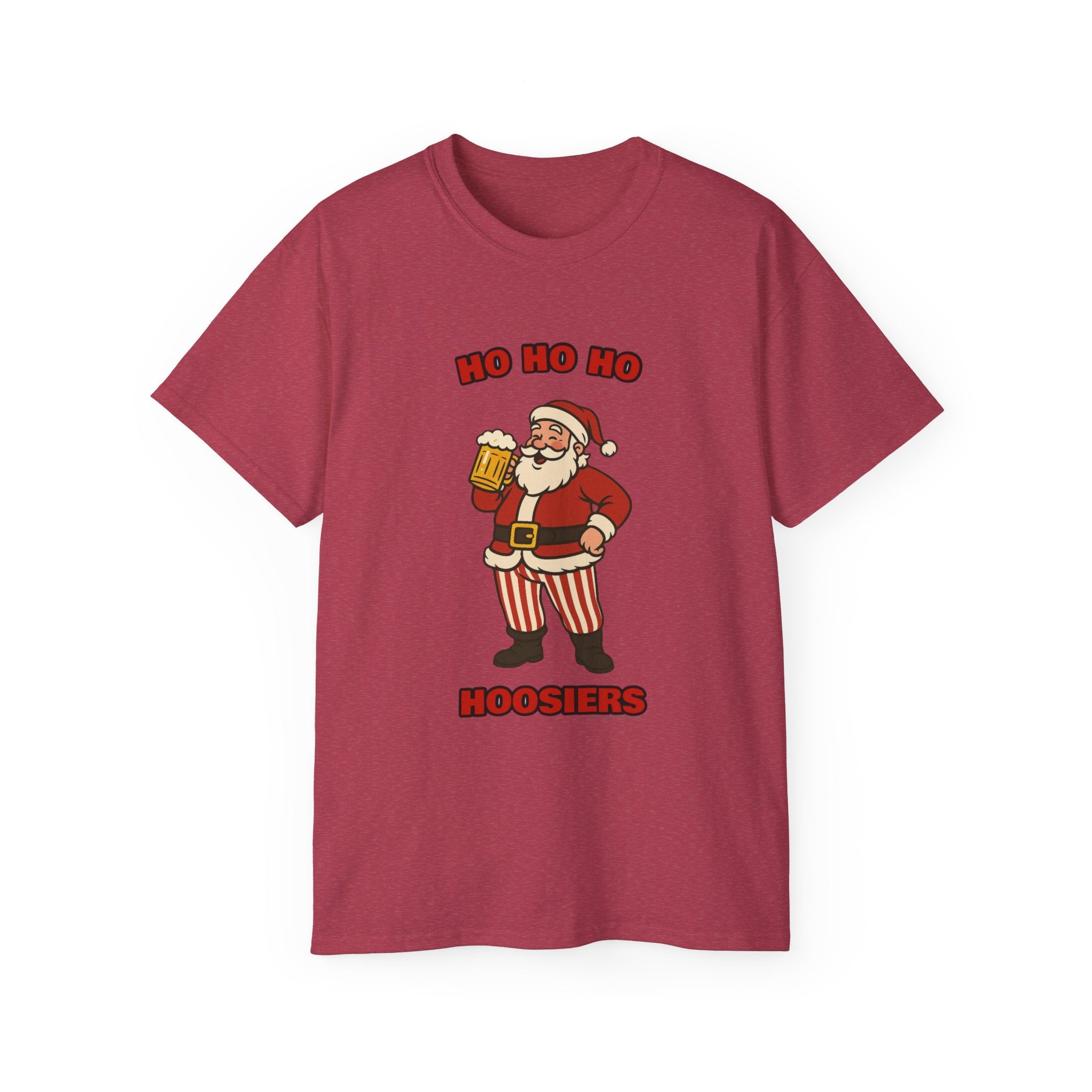 Ho Ho Ho Hoosiers Santa With Beer Unisex T-Shirt
