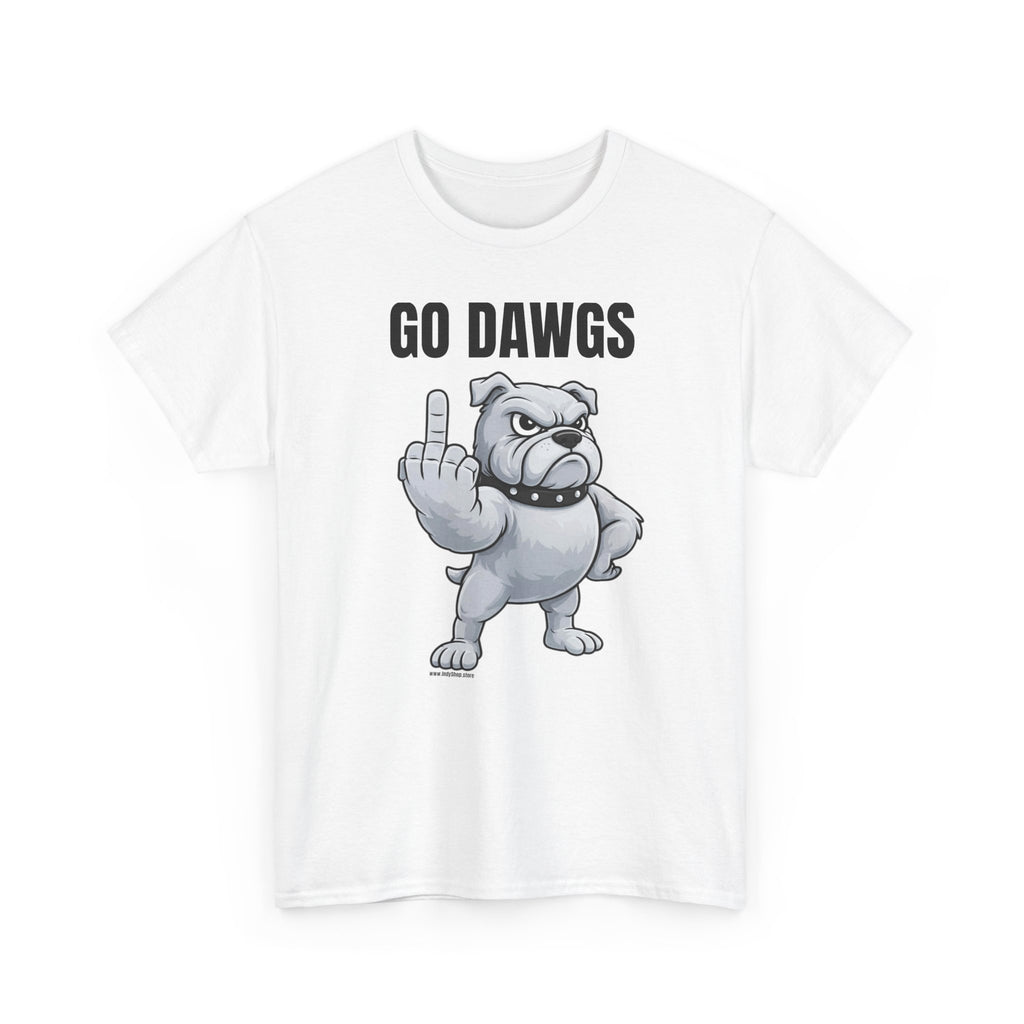 Go Dawgs Middle Finger Tee | Bulldog Flipping Off